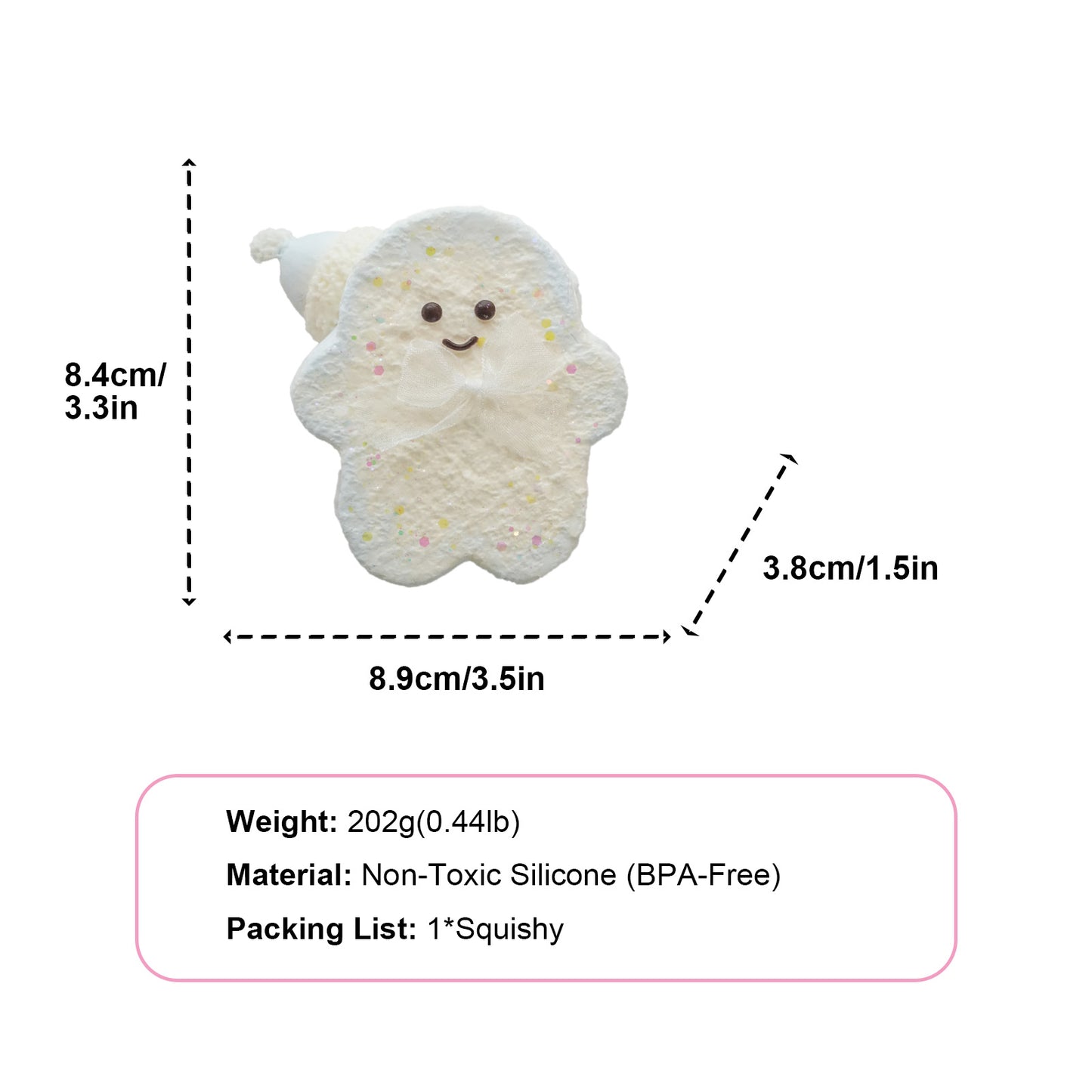 Christmas GingerMan Taba Squishy
