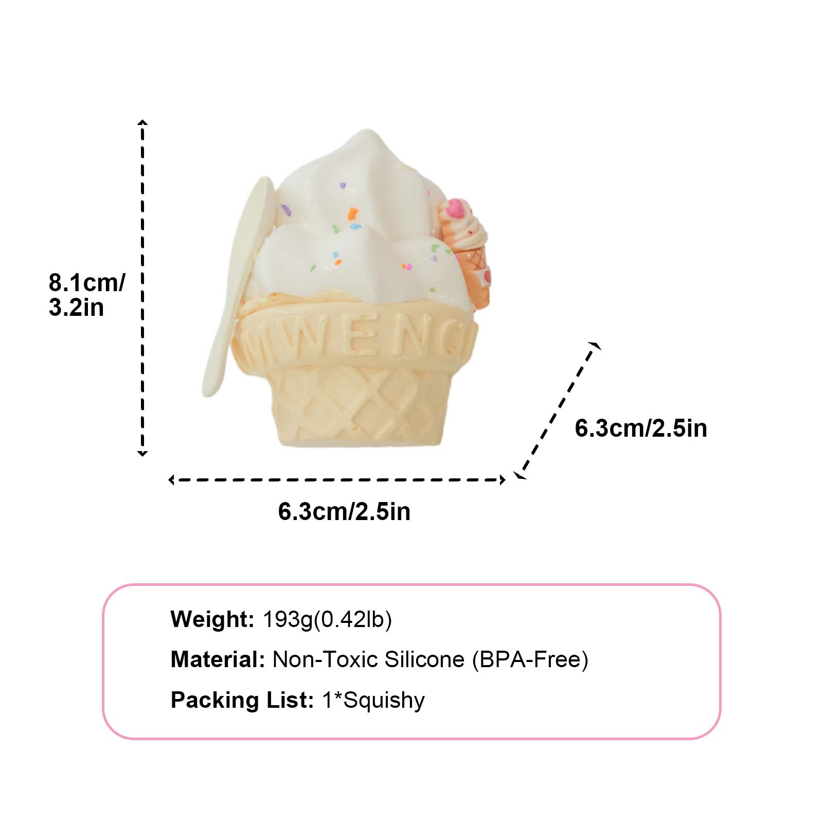 Big Ice Cream Taba Squishy