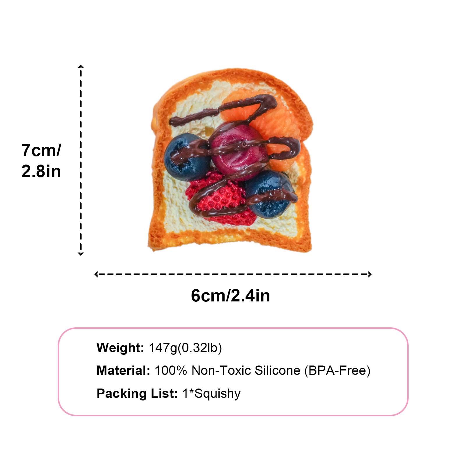 Berry toast Taba Squishy