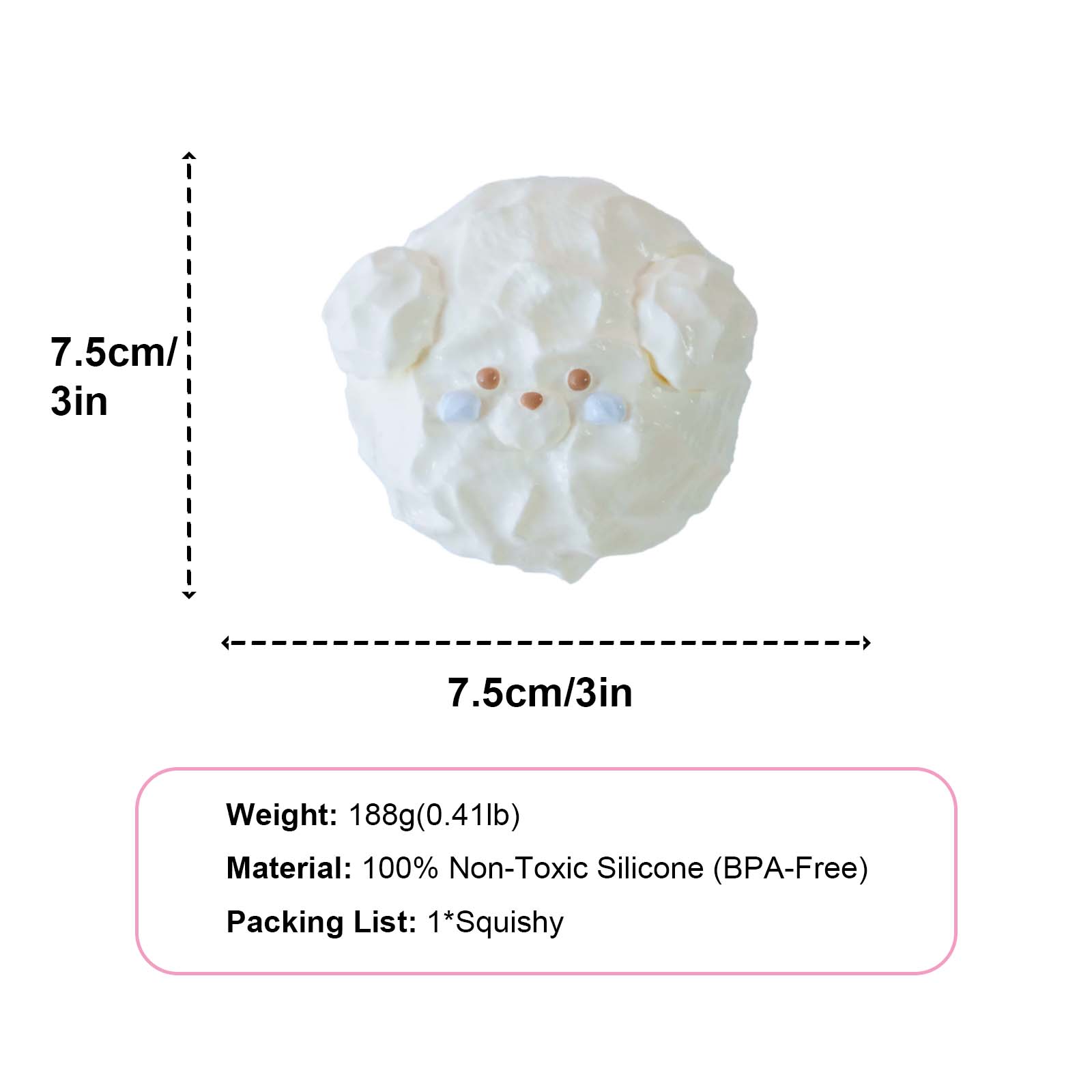 Cupcake puppy Taba Squishy