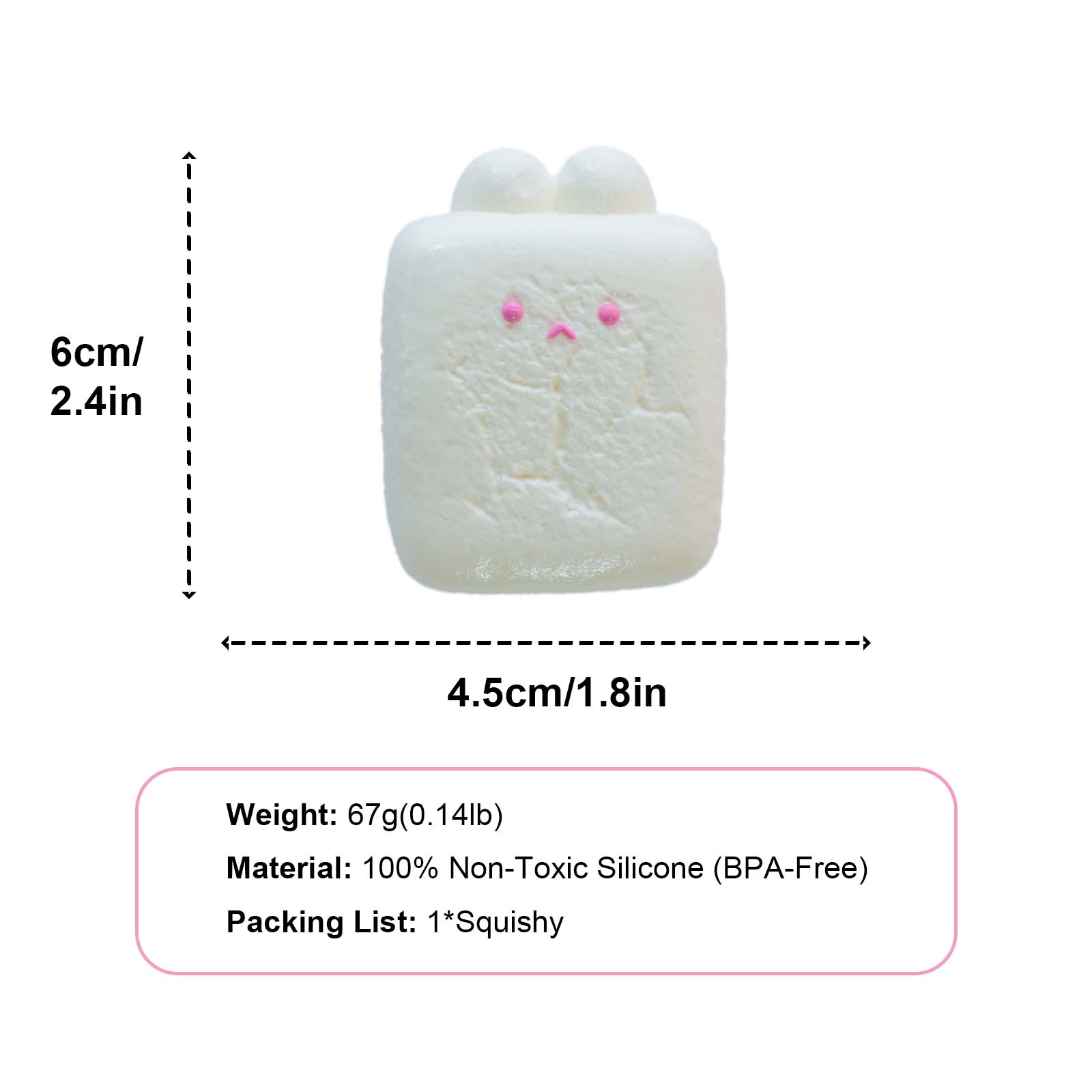 Red-eyes bunny Taba Squishy