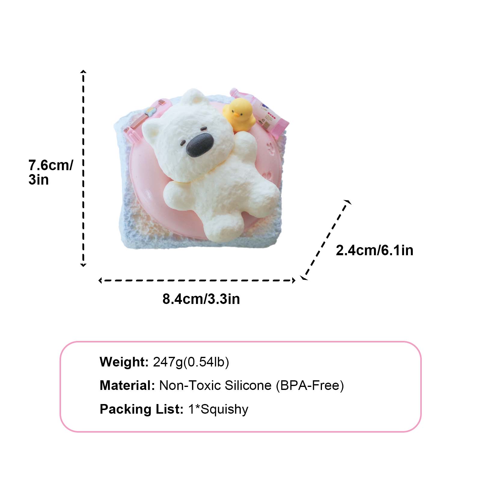 Swimming puppy Taba Squishy
