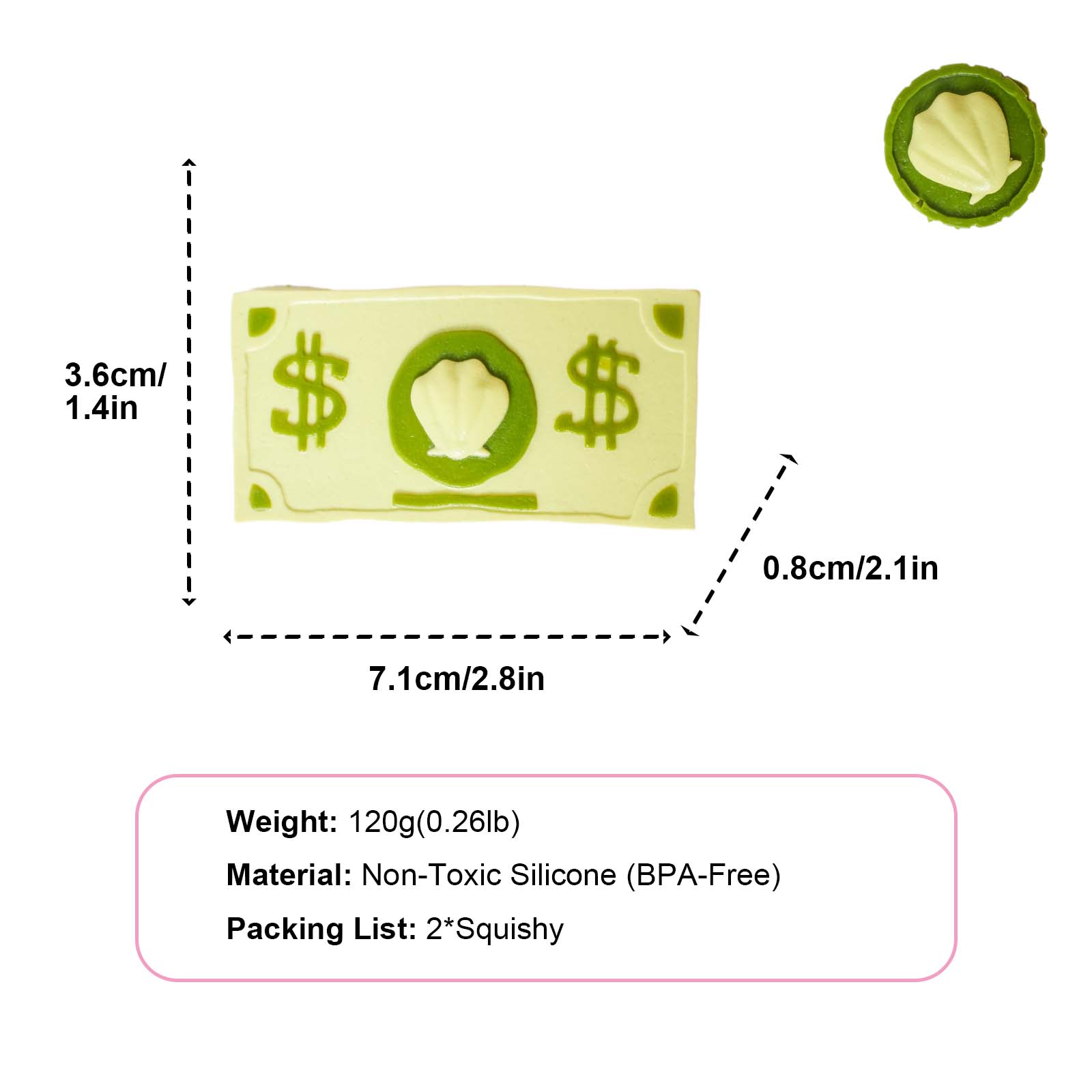 Money with destiny Taba Squishy