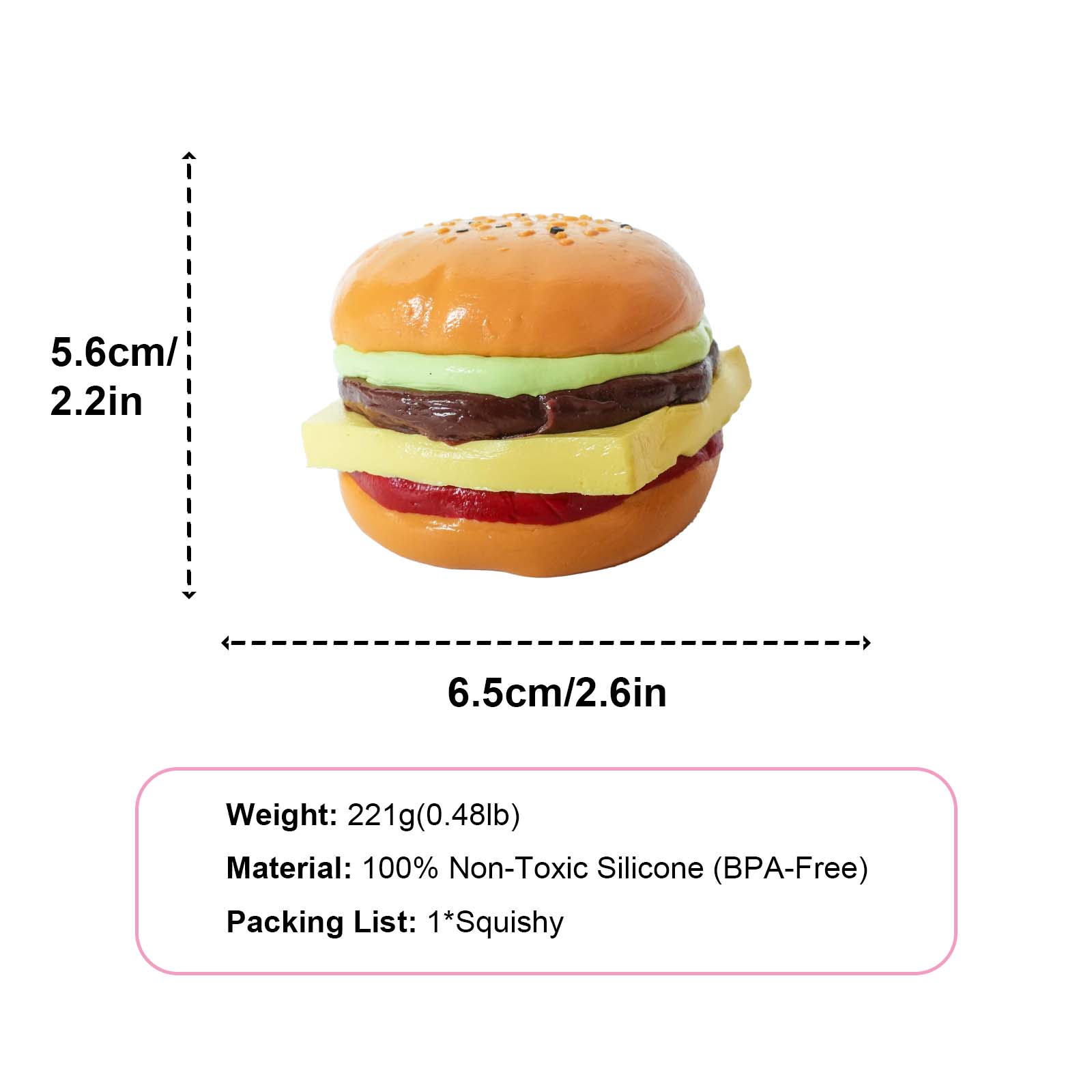 Cheeseburger Taba Squishy