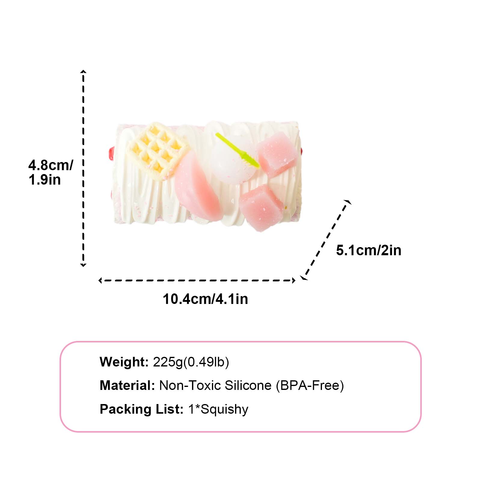 Peach Roll Taba Squishy