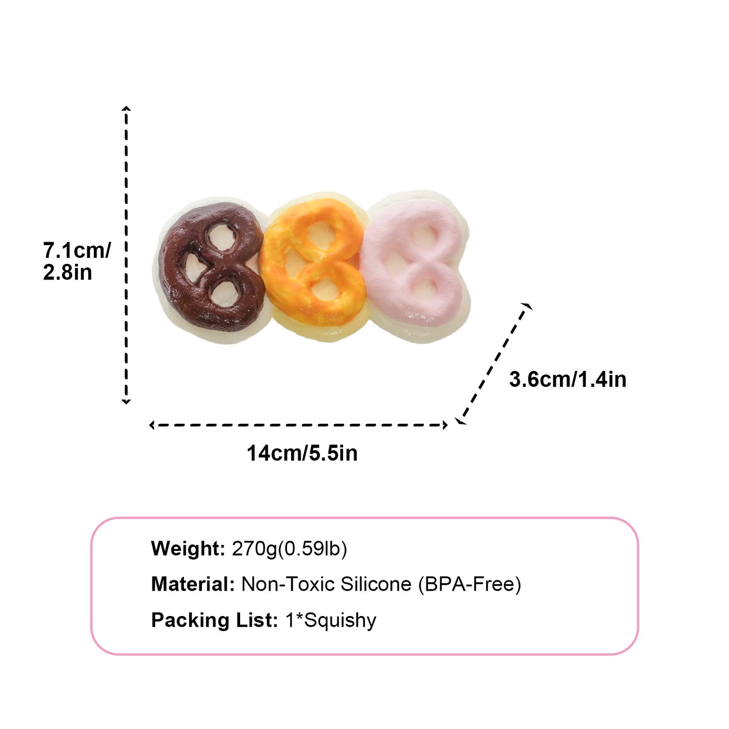 Pretzel Taba Squishy