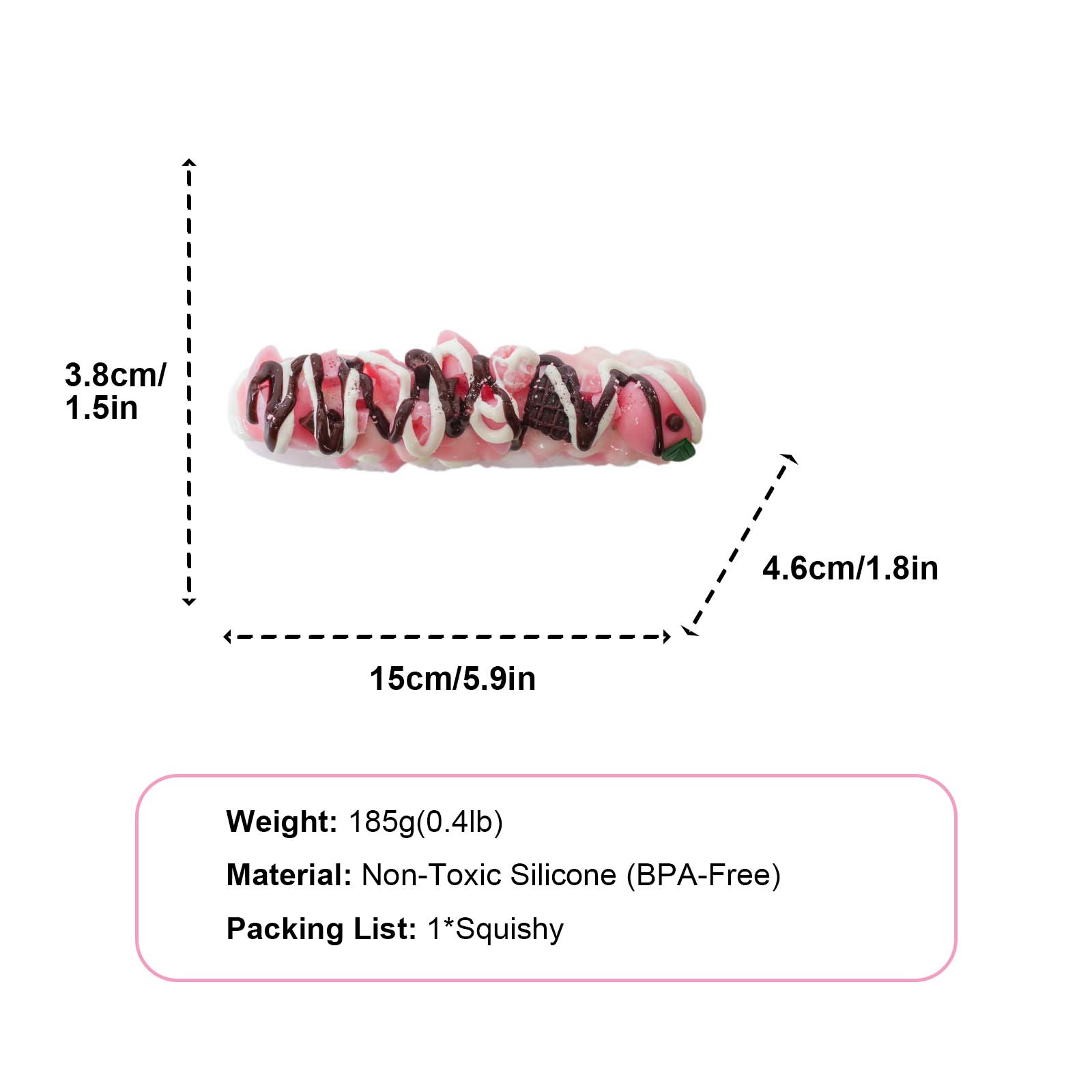 Peach Baguette Taba Squishy