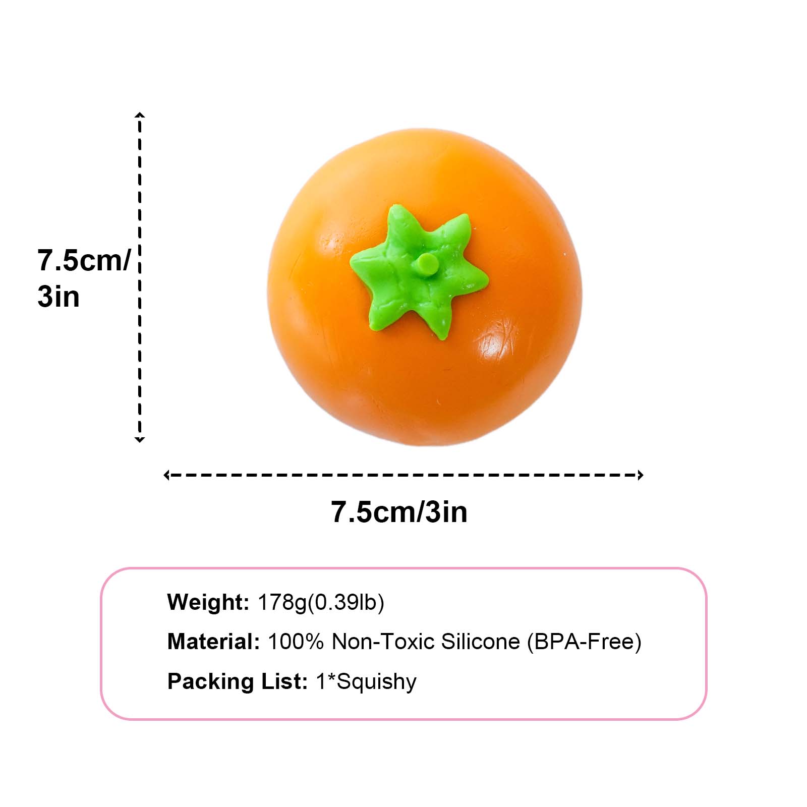 Persimmon Daifuku Taba Squishy