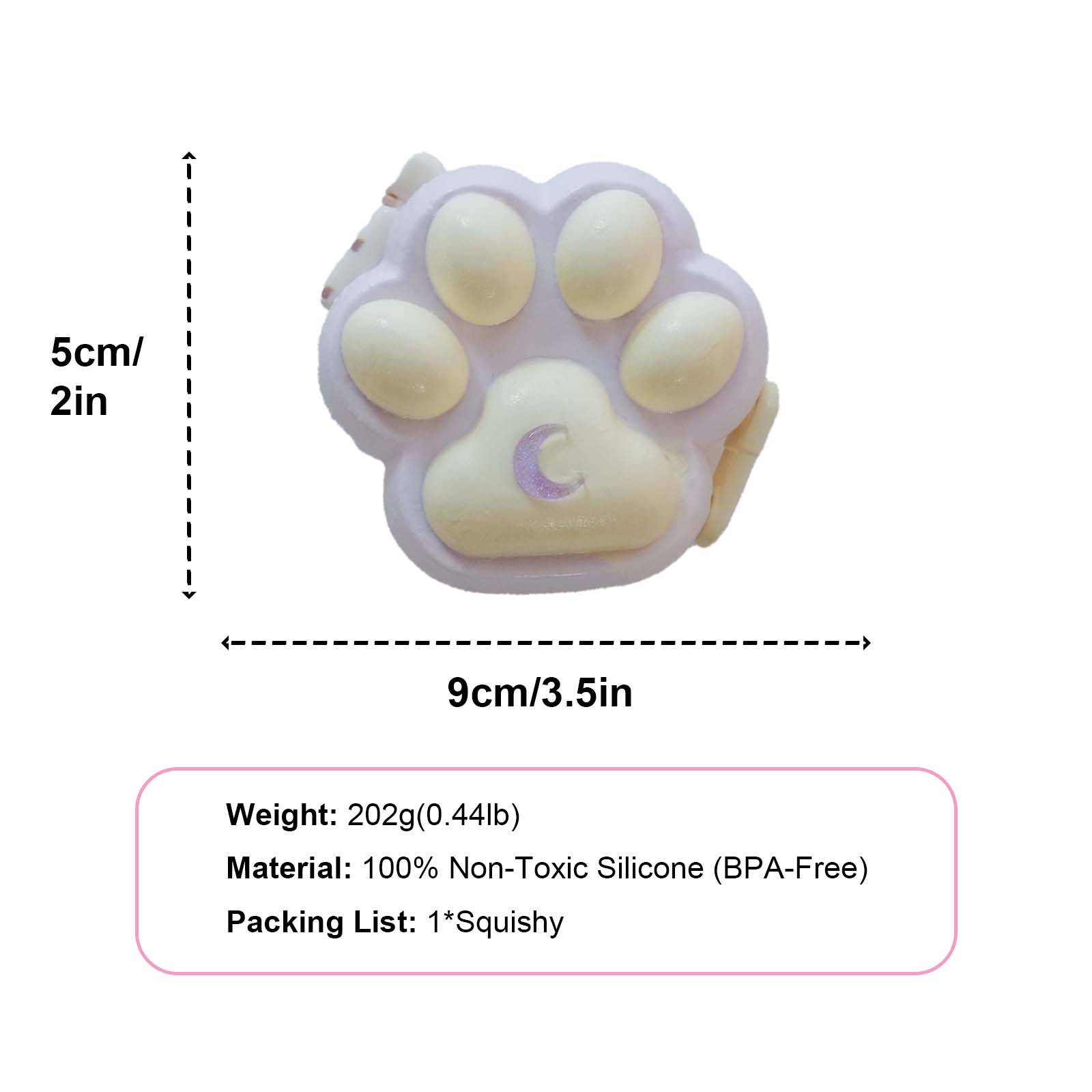 Lavender Paws Taba Squishy