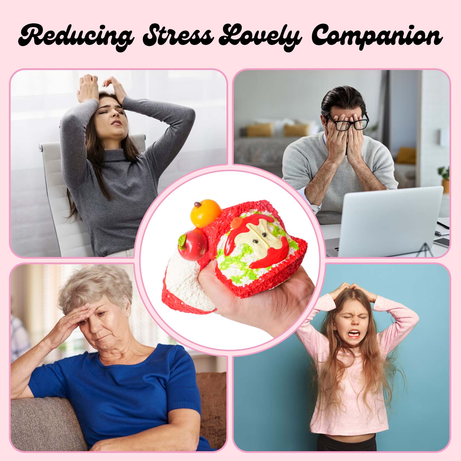 Three-Layer Apple Toast Taba Squishy