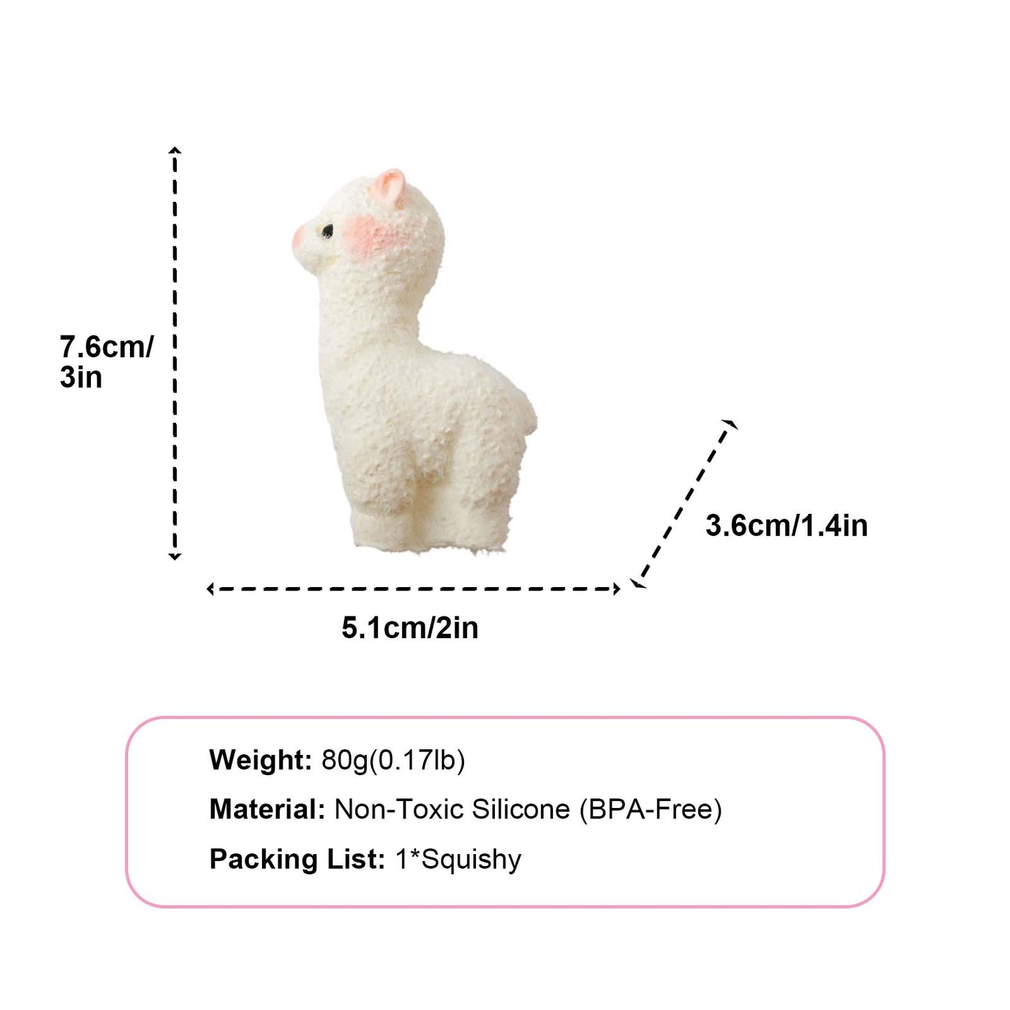 Fluffy Alpaca Taba Squishy