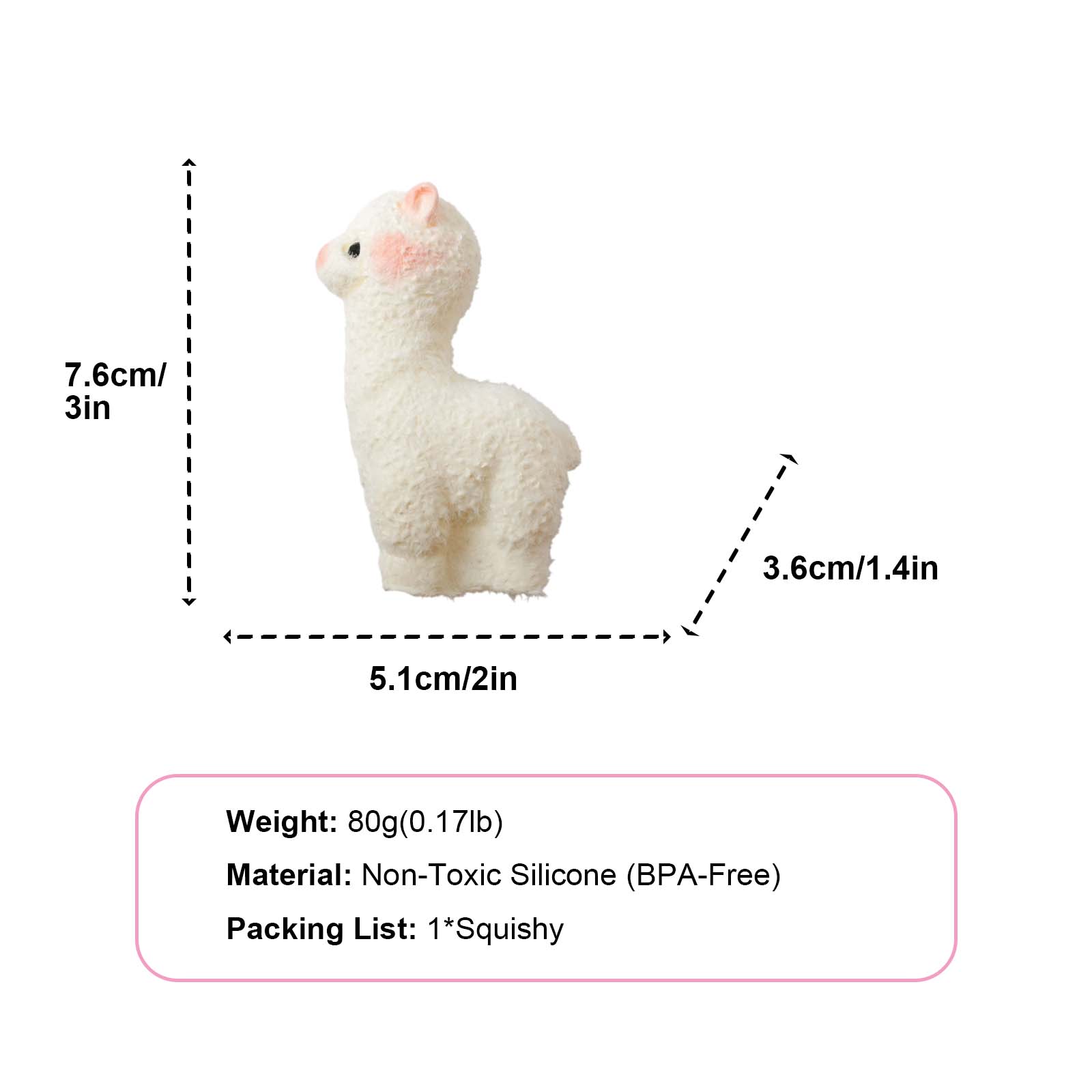 Fluffy Alpaca Taba Squishy
