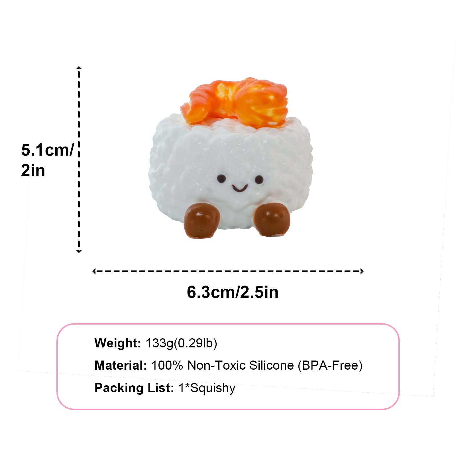 Shrimp Riceball Taba Squishy