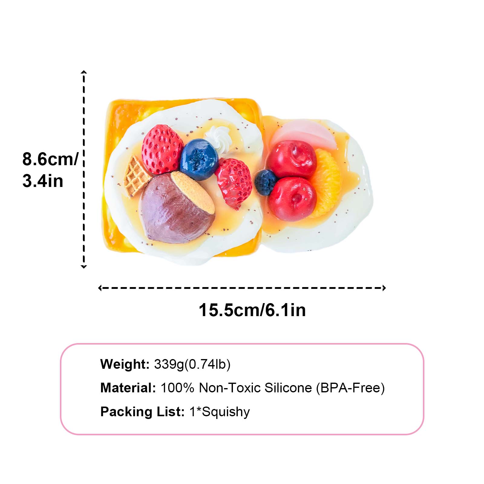 Chestnut Toast Taba Squishy