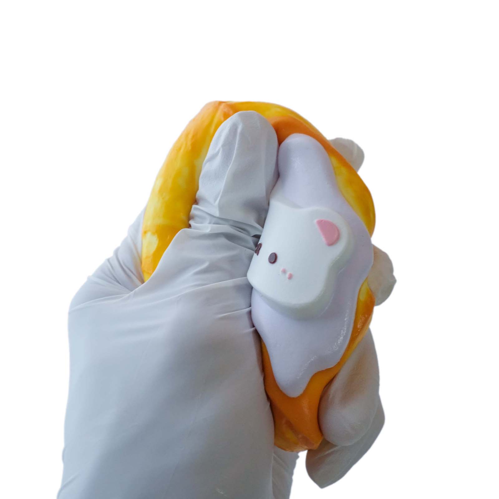 Orange Creamy bear Taba Squishy