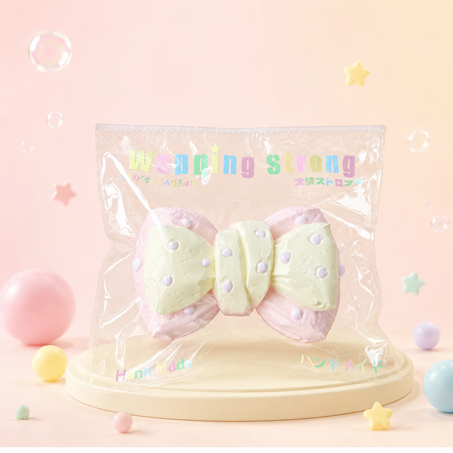 [Wenqing Strong]Polka Dot Bow [No returns or exchanges once opened] Taba squishy