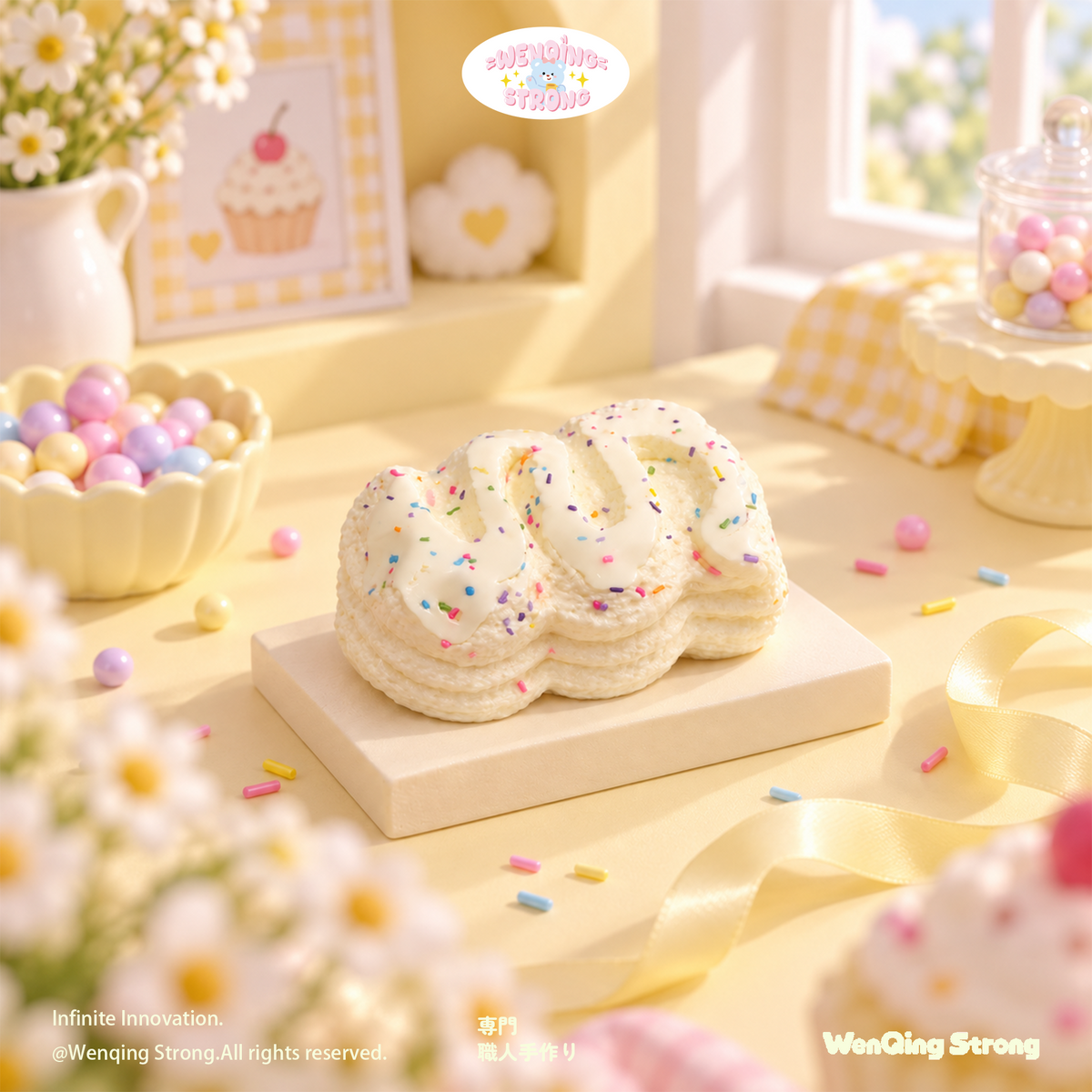 [Wenqing Strong]Snowfluff Cream【Light Cream】 Taba squishy