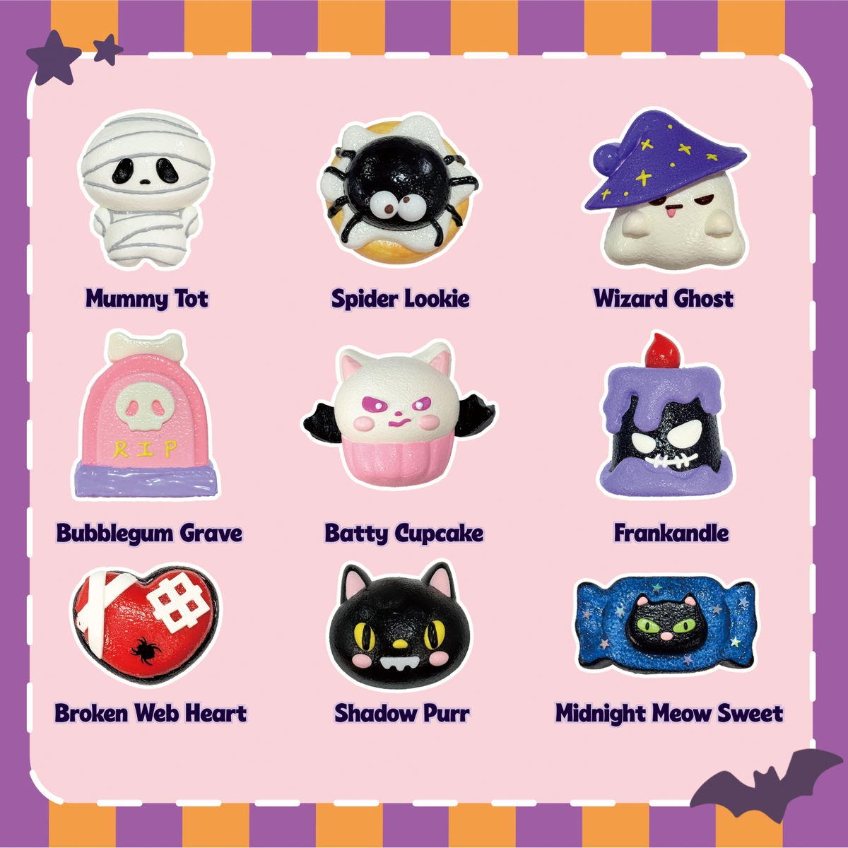 [WenQing Strong] Spooky Baby Gang 【Yogurt 】 [No returns or exchanges since opened] .taba squishy -blind boxes