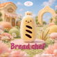 [WenQing Strong]Bread chef  [No returns or exchanges after opening] taba squishy Toy