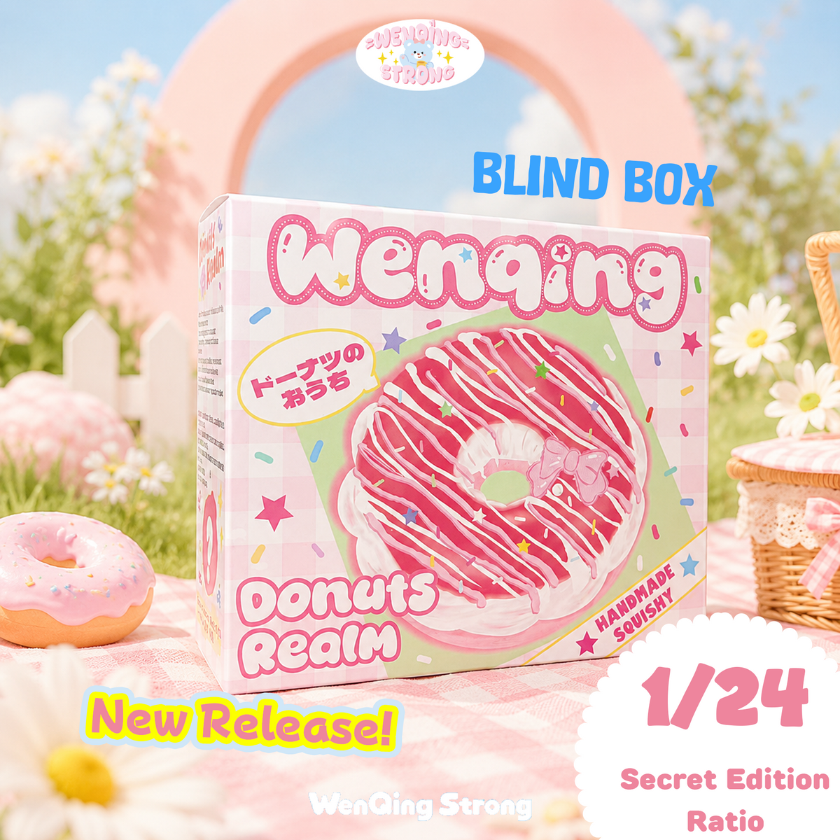 [Wenqing Strong]Donuts Realm [No returns or exchanges once opened] Taba squishy
