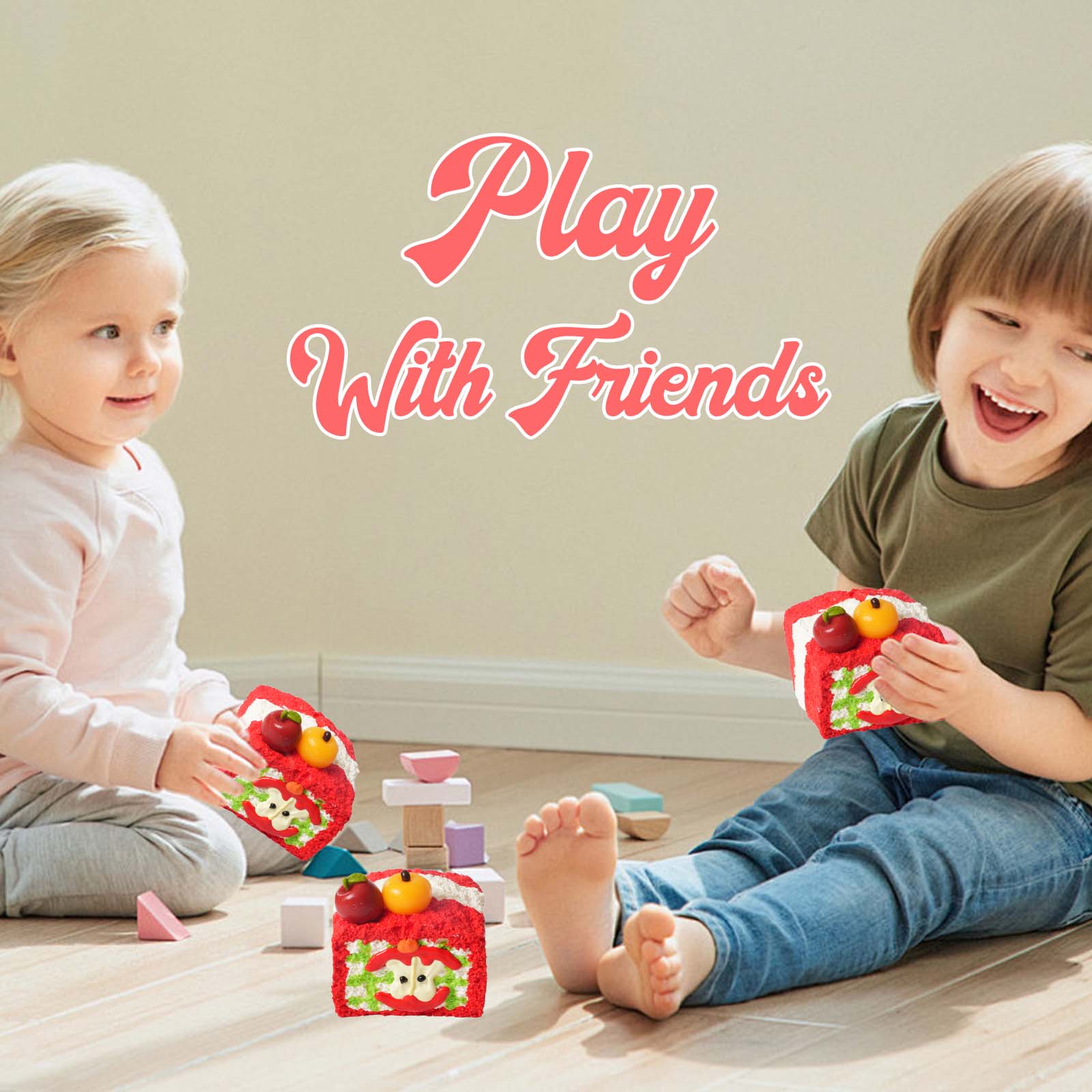 Three-Layer Apple Toast Taba Squishy