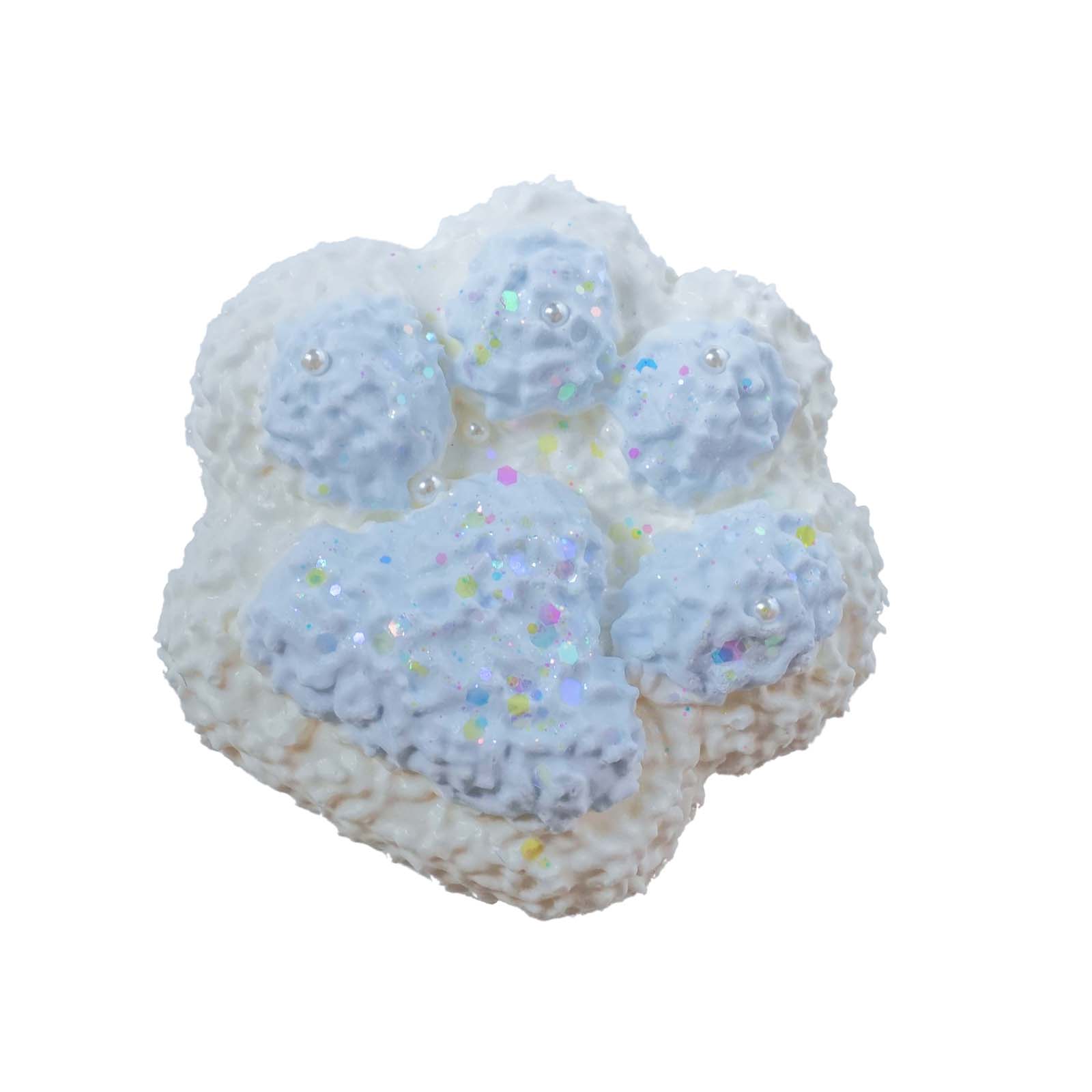 Ice Blue Cat Paw Taba Squishy