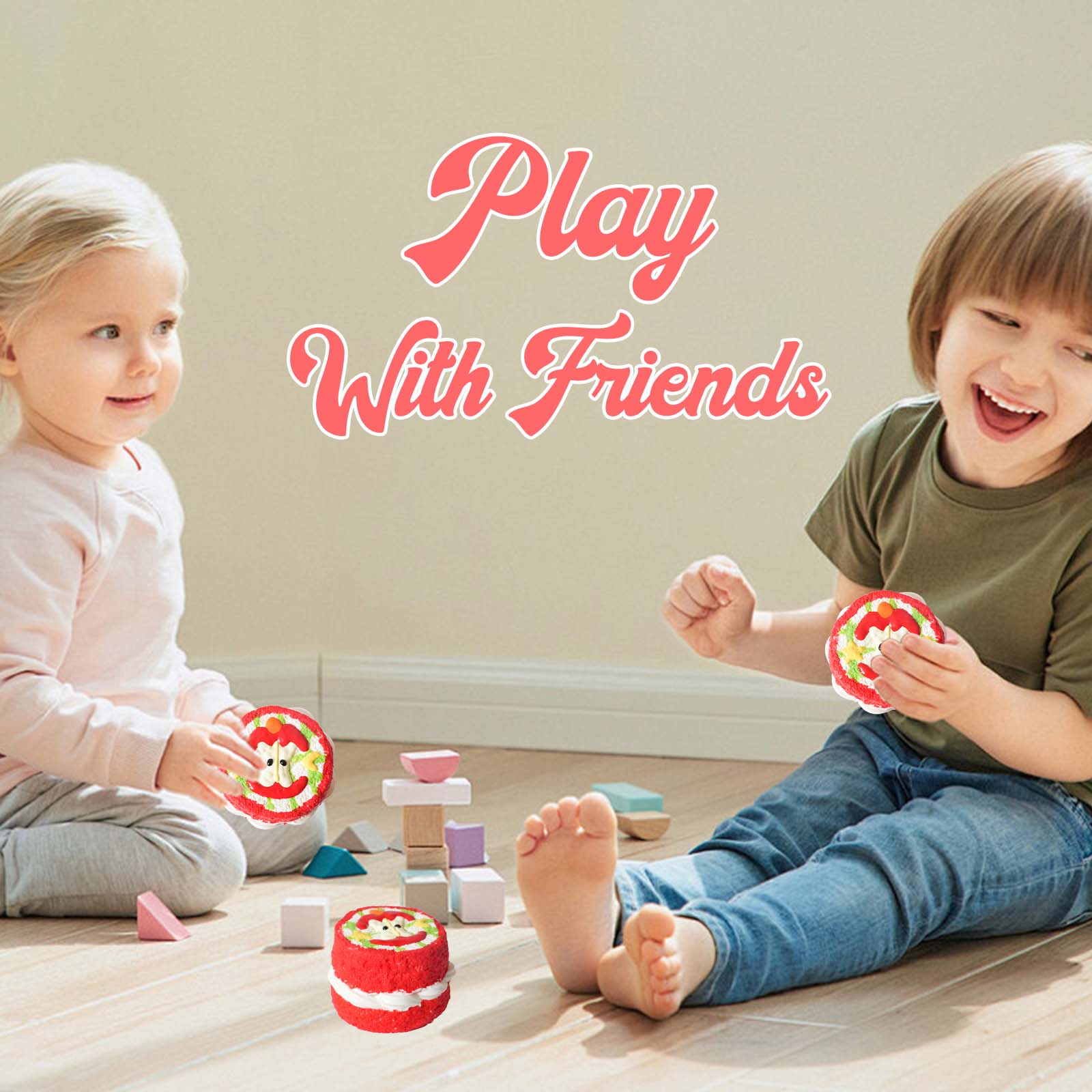 Round Apple Toast Taba Squishy