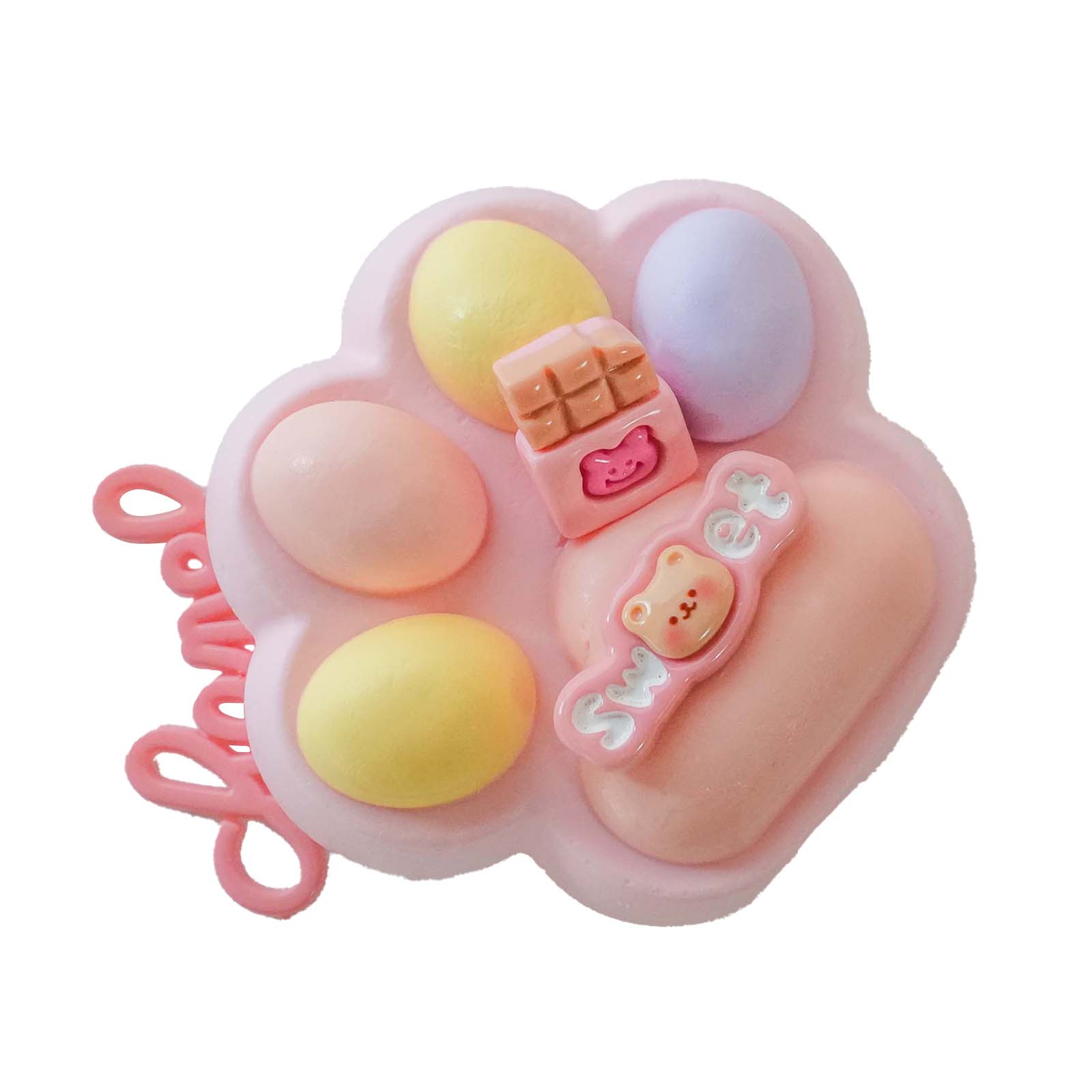Pink sweet beans cat Paws Taba Squishy