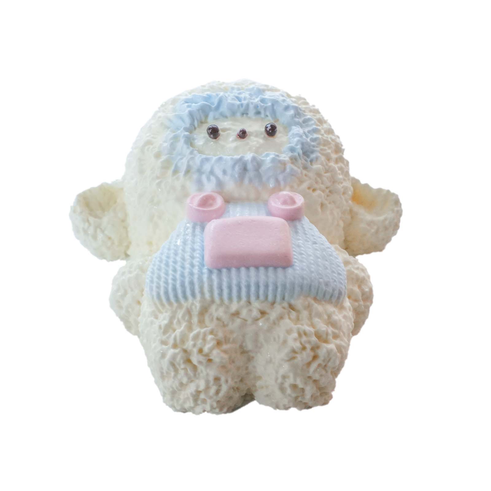 Fluffy blue-white lamb Taba Squishy