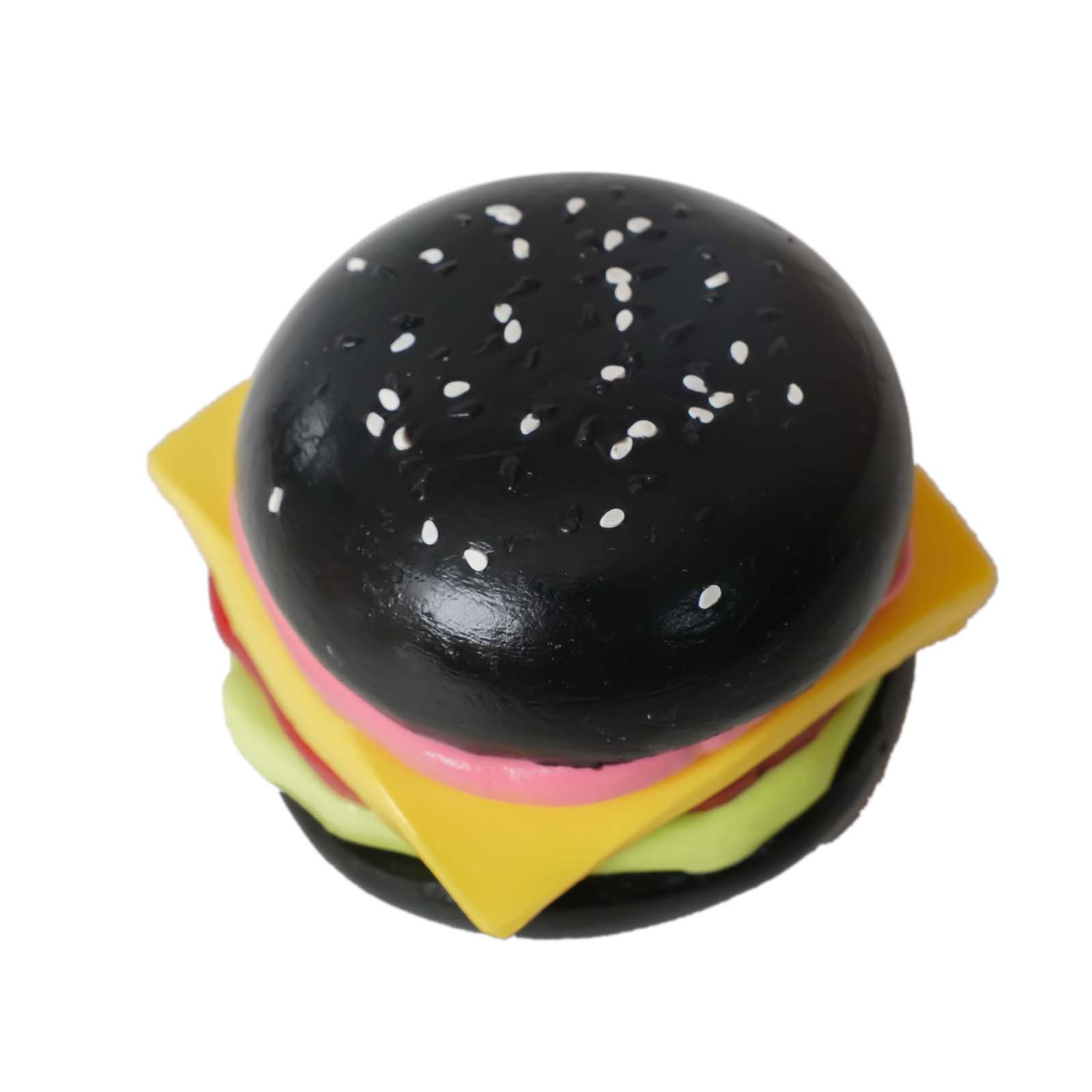 Black small Burger Taba Squishy