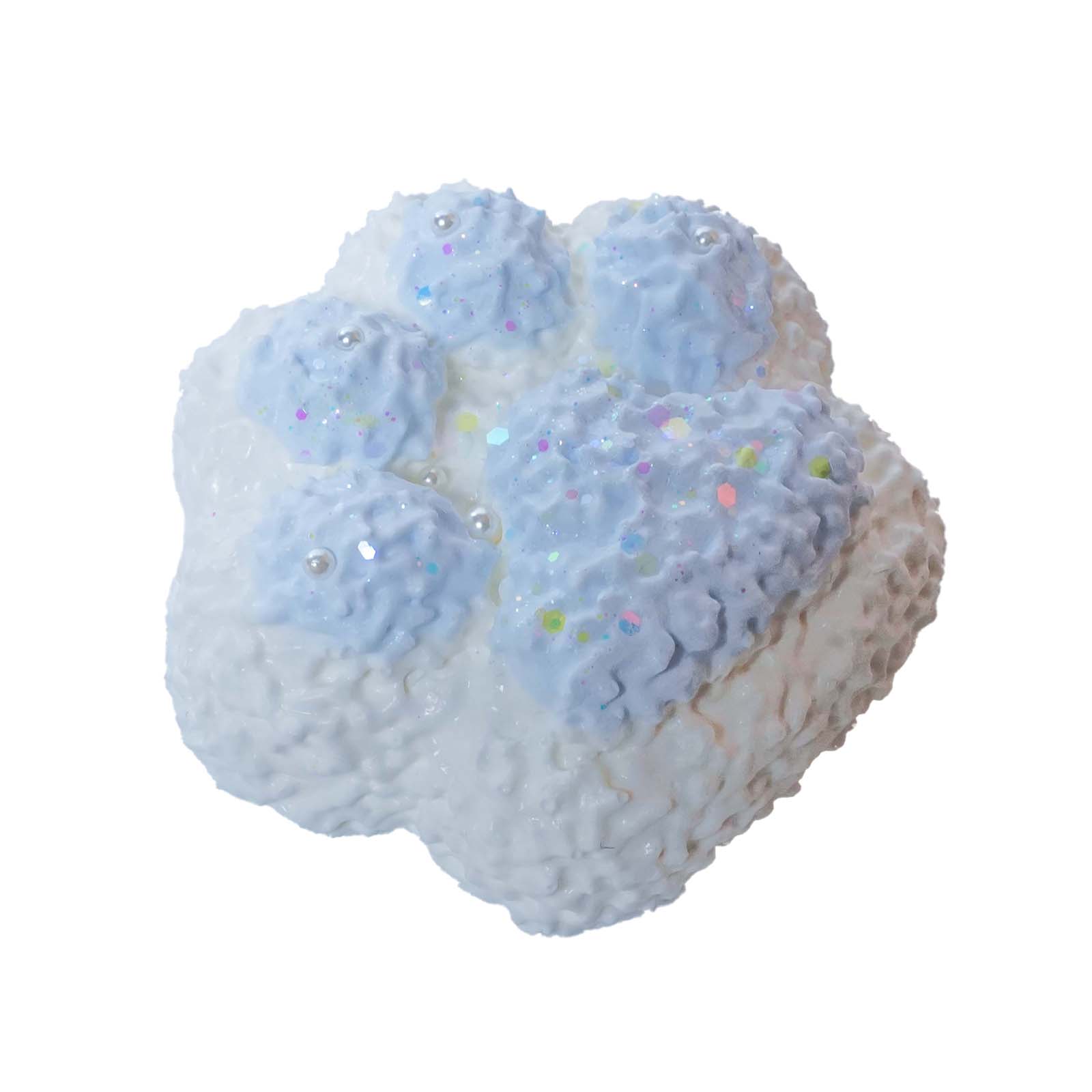 Ice Blue Cat Paw Taba Squishy