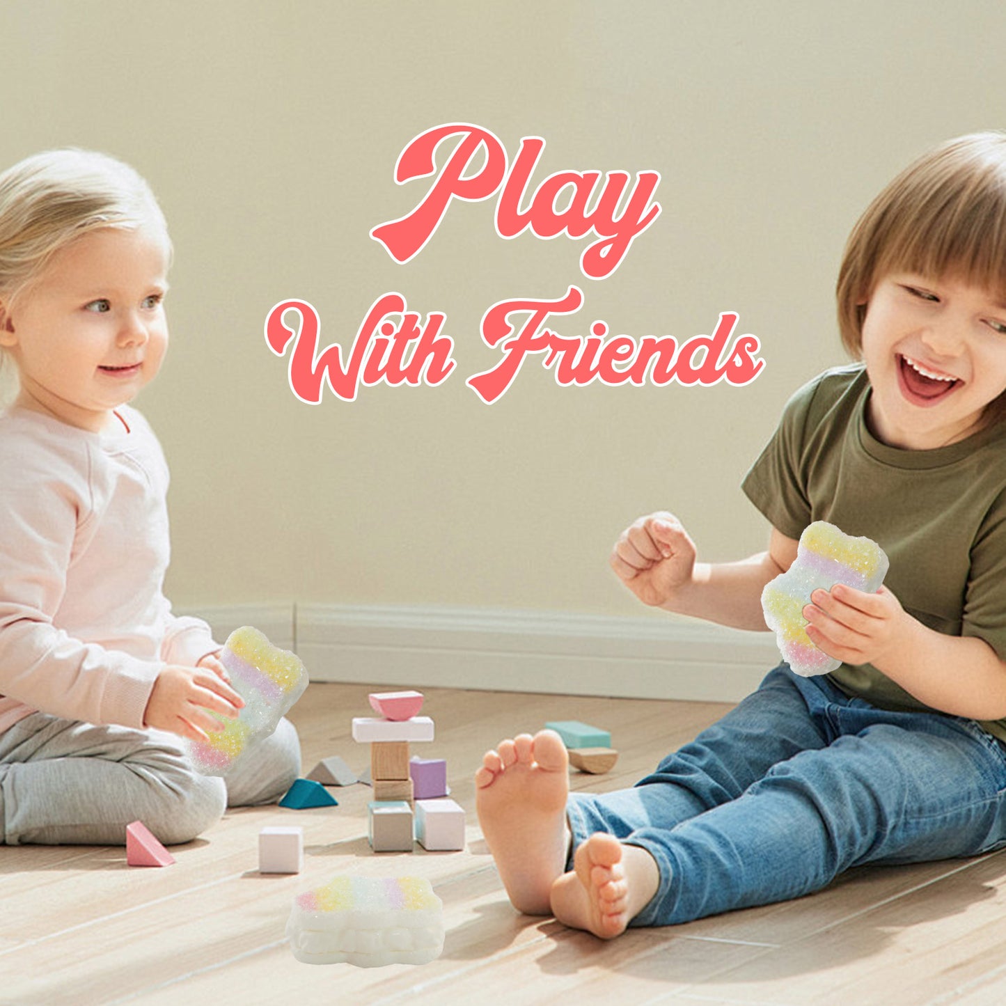 Rainbow Crushed Ice Taba Squishy