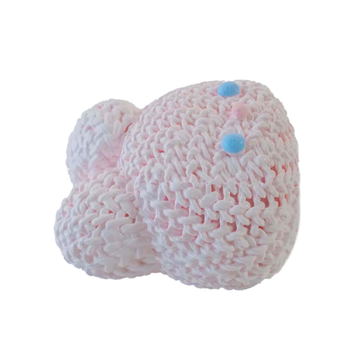 Pink yarn bunny Taba Squishy