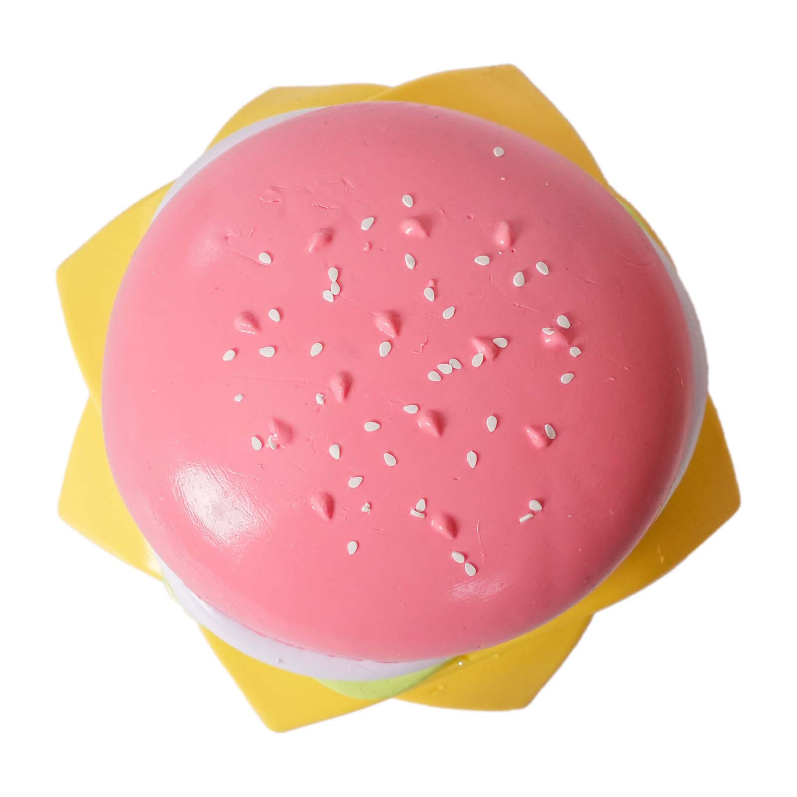 Pink Big Burger Taba Squishy