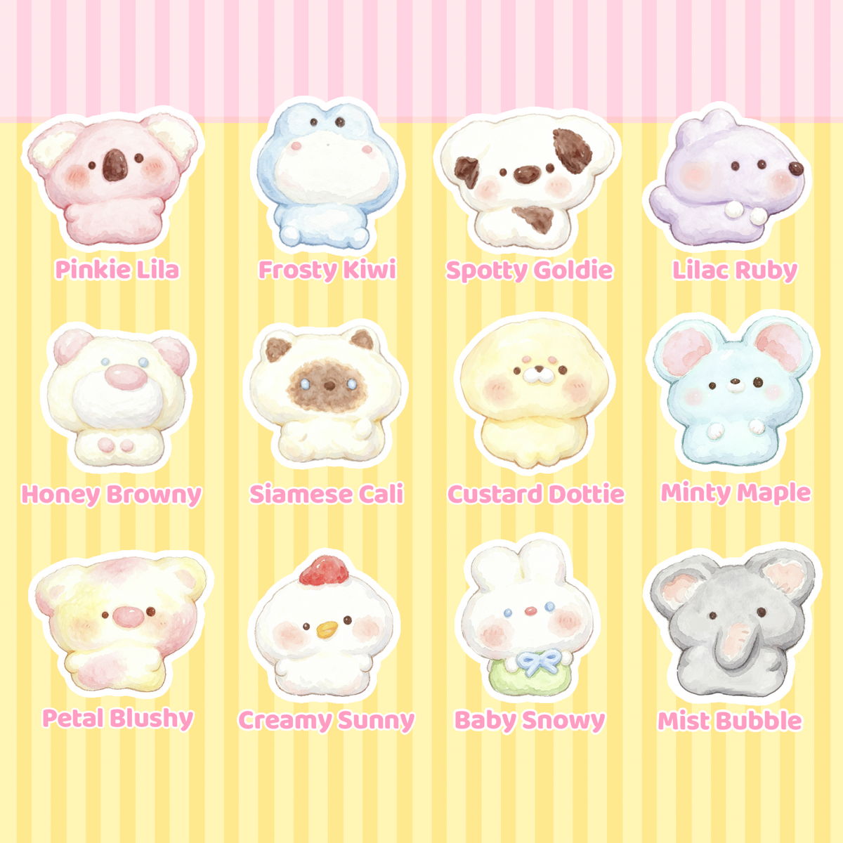 [Wenqing Strong]Fluffy Squad Baby Ver. [No returns or exchanges once opened] Taba squishy