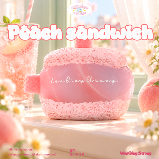 [Wenqing Strong]-Peach sandwich[yogurt] Taba squishy