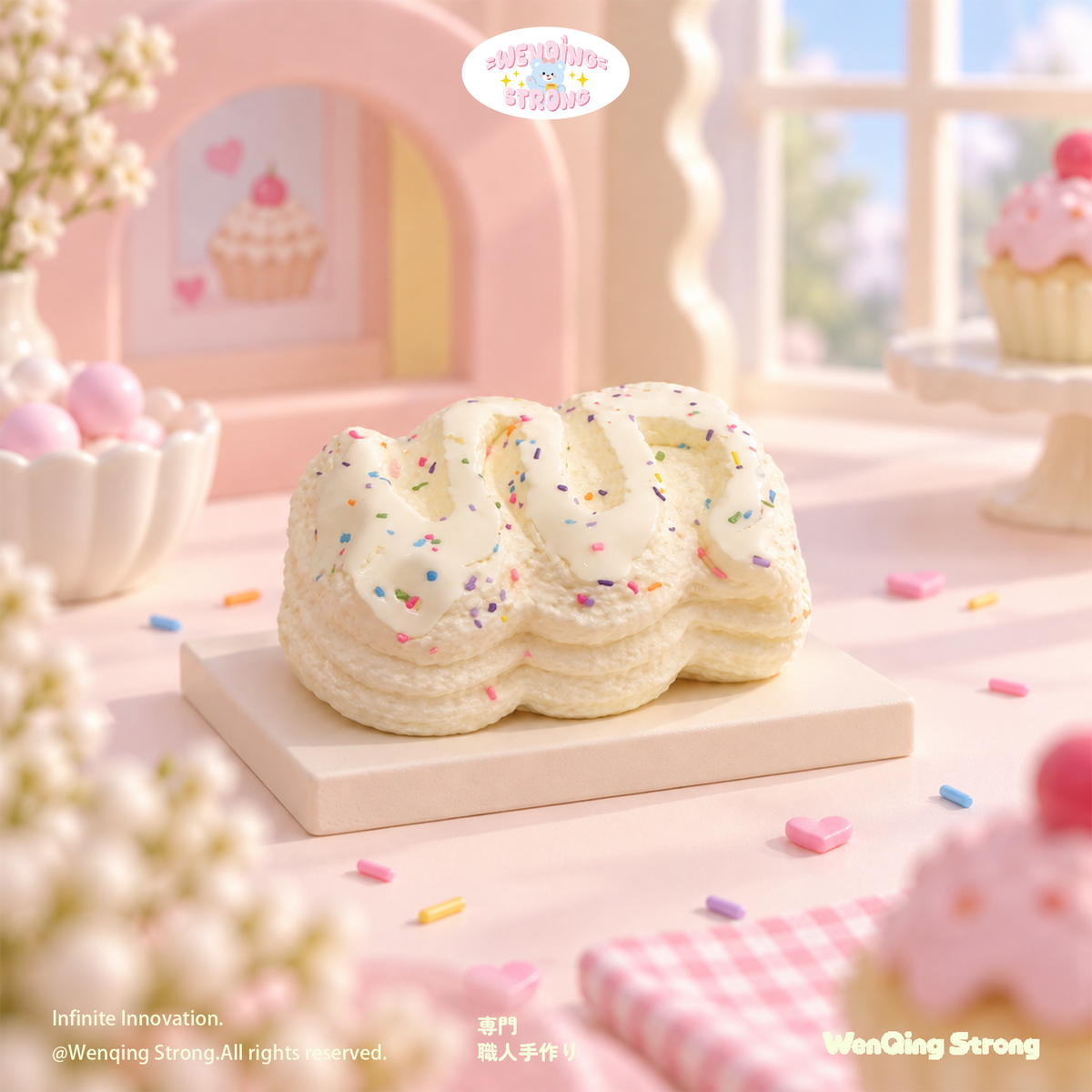 [Wenqing Strong]Snowfluff Cream【Light Cream】 Taba squishy