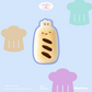 [WenQing Strong]Bread chef  [No returns or exchanges after opening] taba squishy Toy
