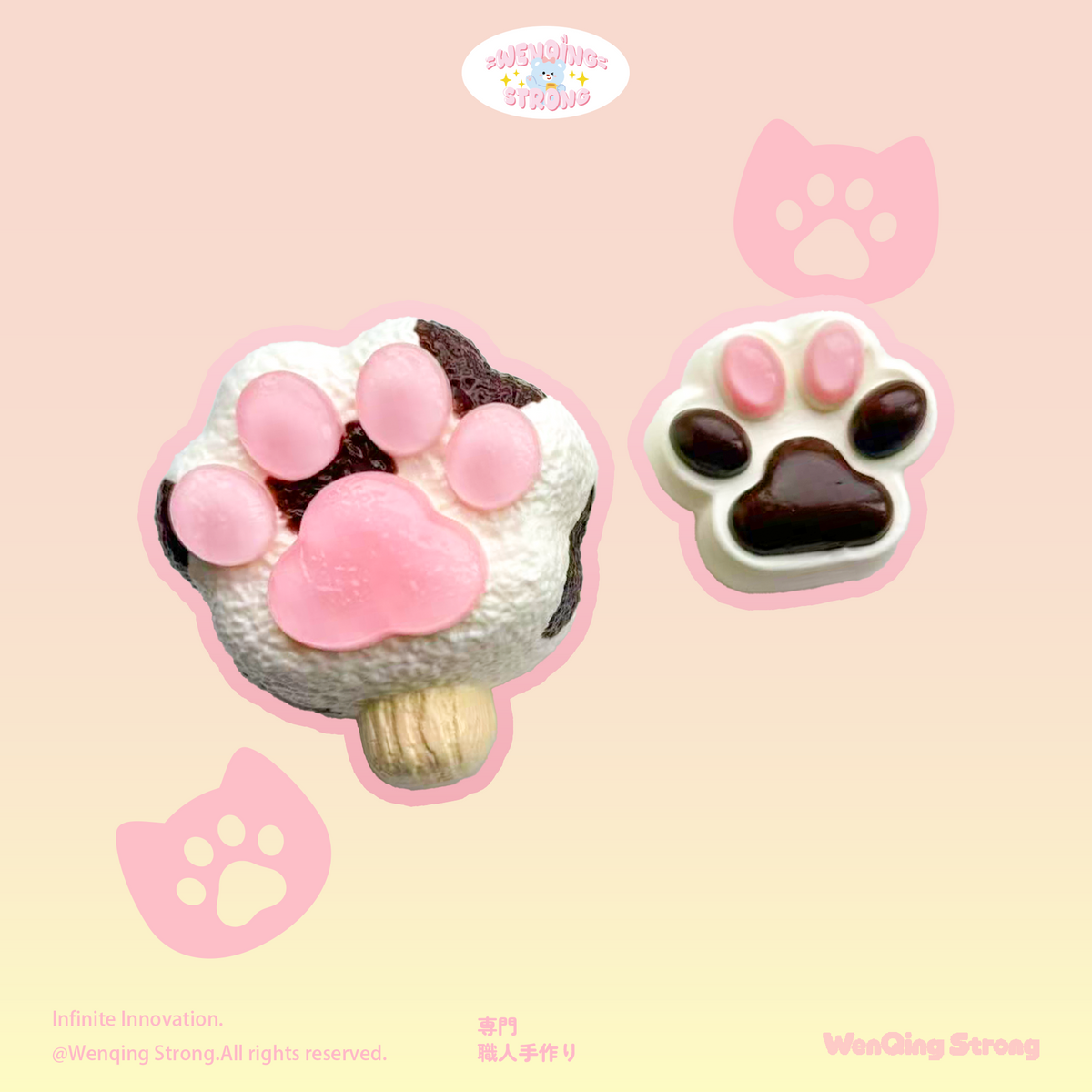 [Wenqing Strong]Moo Moo Paw Pops [No returns or exchanges once opened] Taba squishy