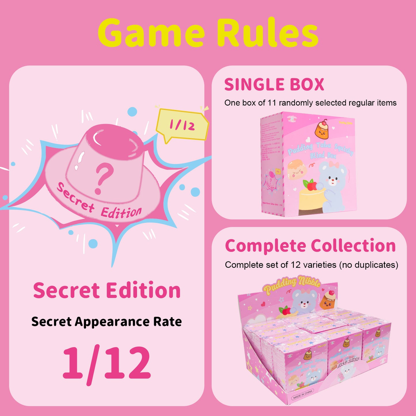 Pudding Taba Squishy blind box