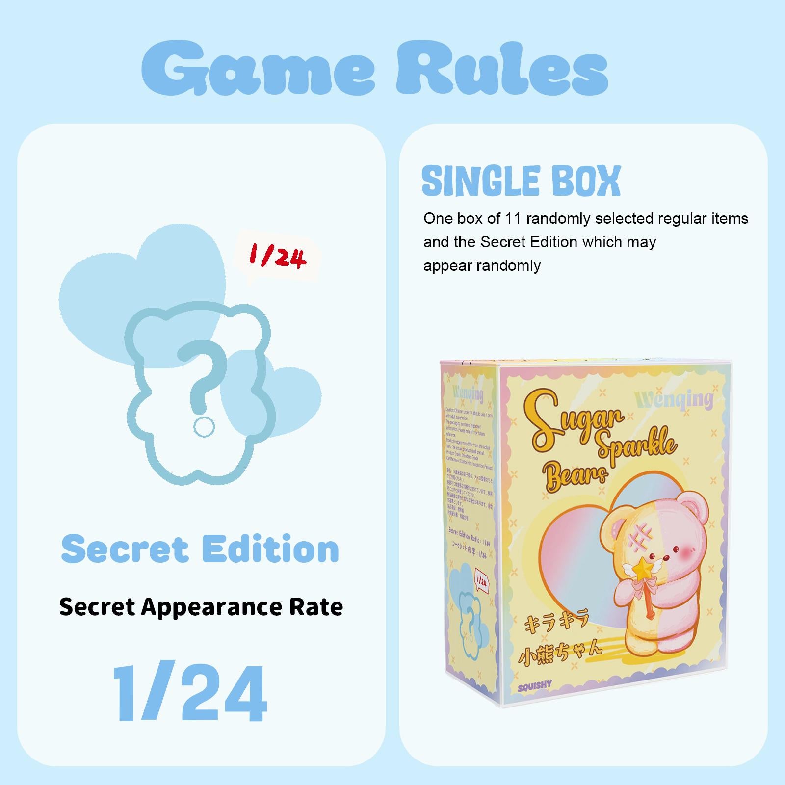 Sugar Sparkle Bears[No returns or exchangesonce opened] .taba squishy -blind boxes
