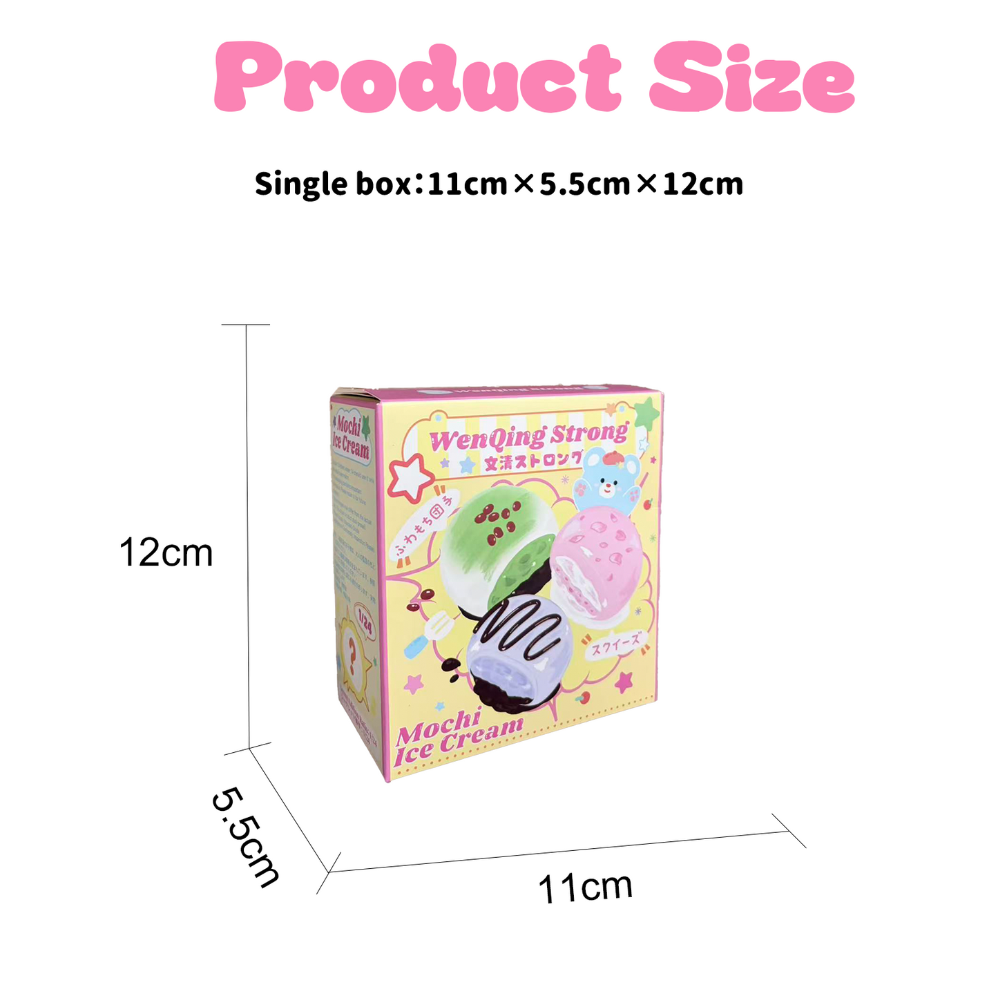 [Wenqing Strong]Mochi Ice Cream [No returns or exchanges once opened] Taba squishy -Blind Box