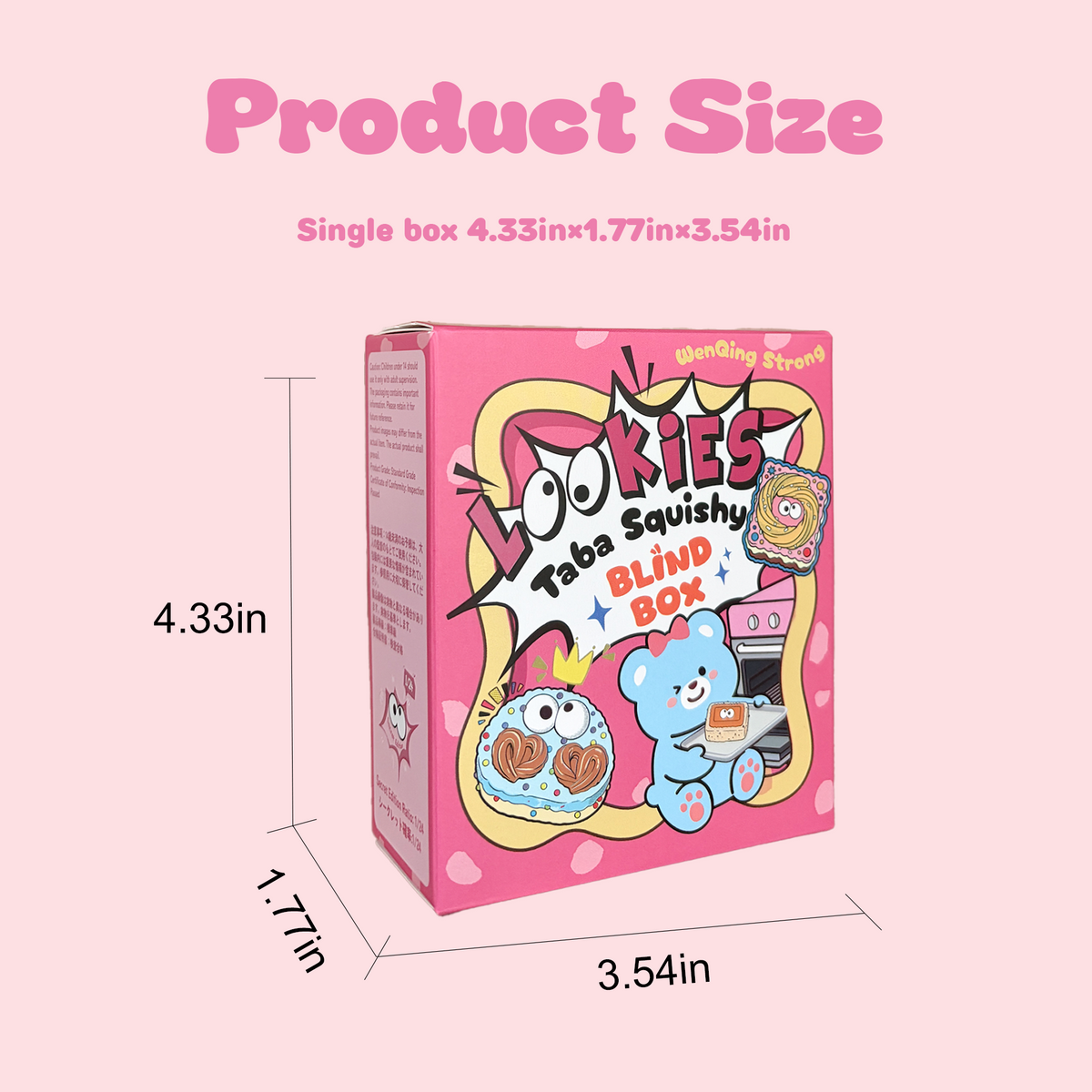 [Wenqing Strong]Mini Lookies[Light Cream]No returns or exchanges once opened Taba squishy