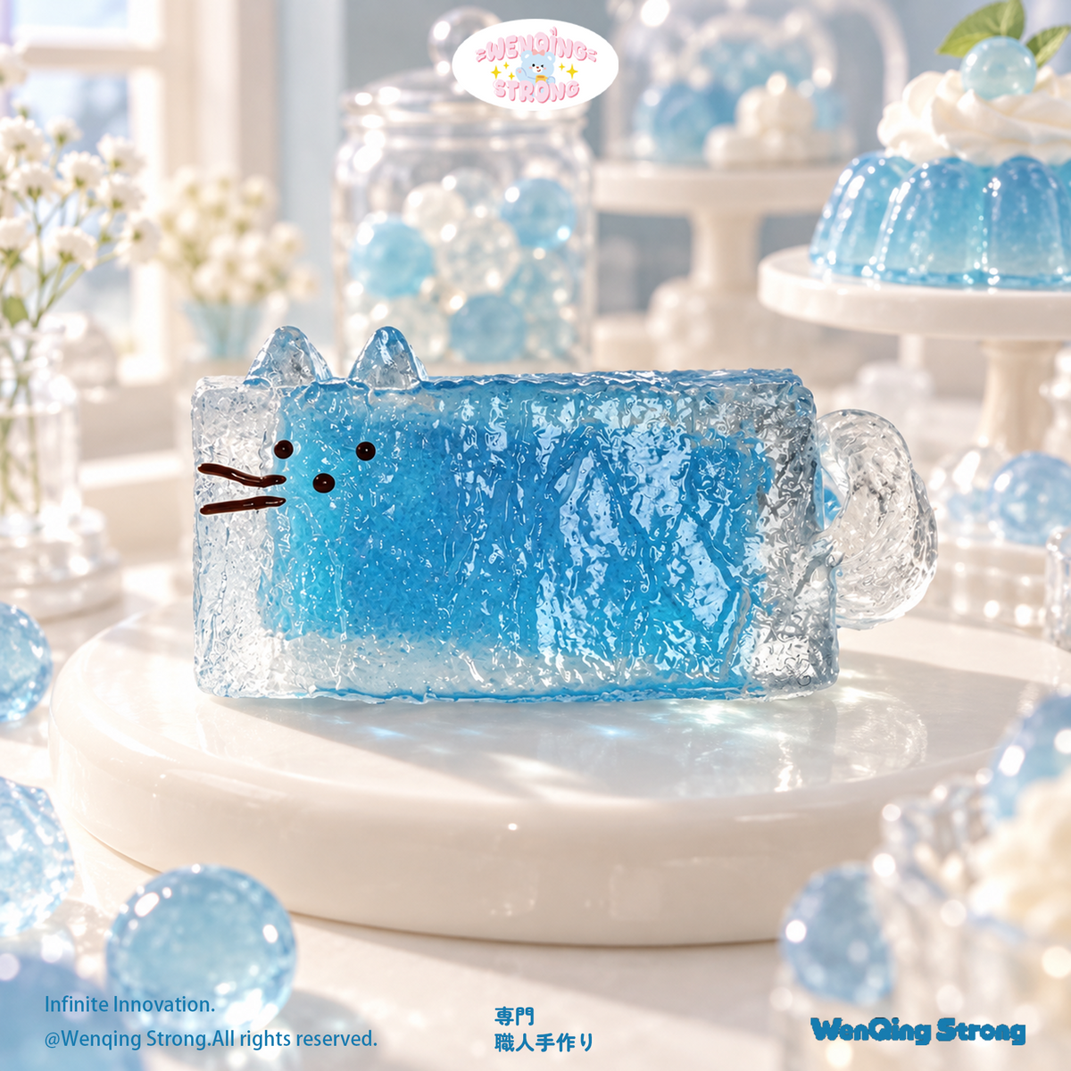 [Wenqing Strong]- Ice Kitty  [jelly] Taba squishy