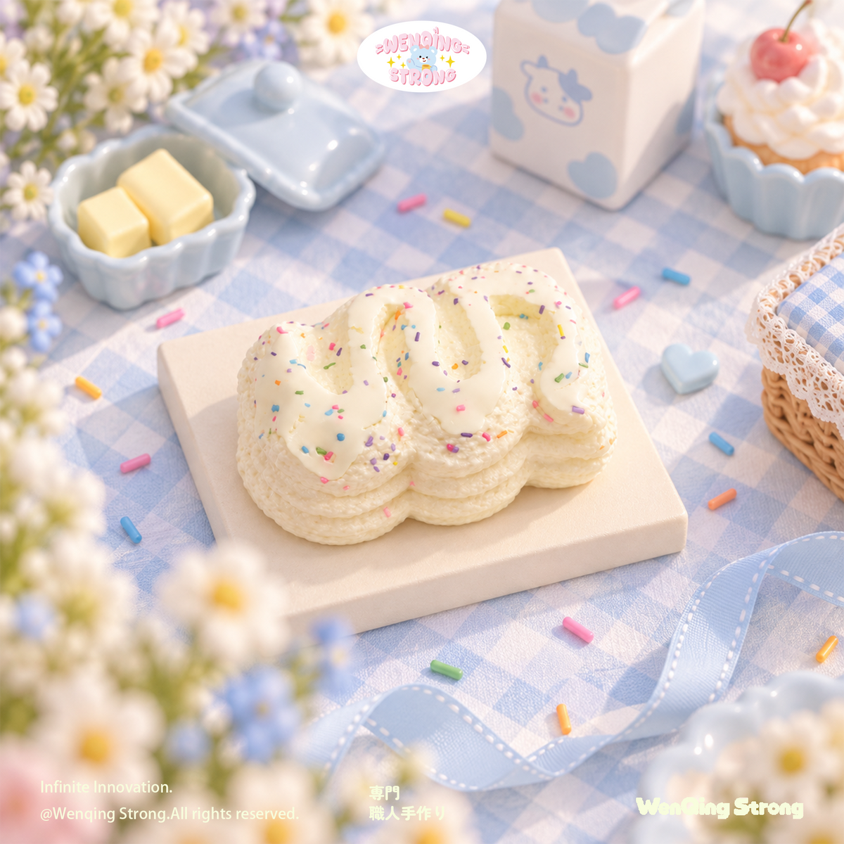 [Wenqing Strong]Snowfluff Cream【Light Cream】 Taba squishy