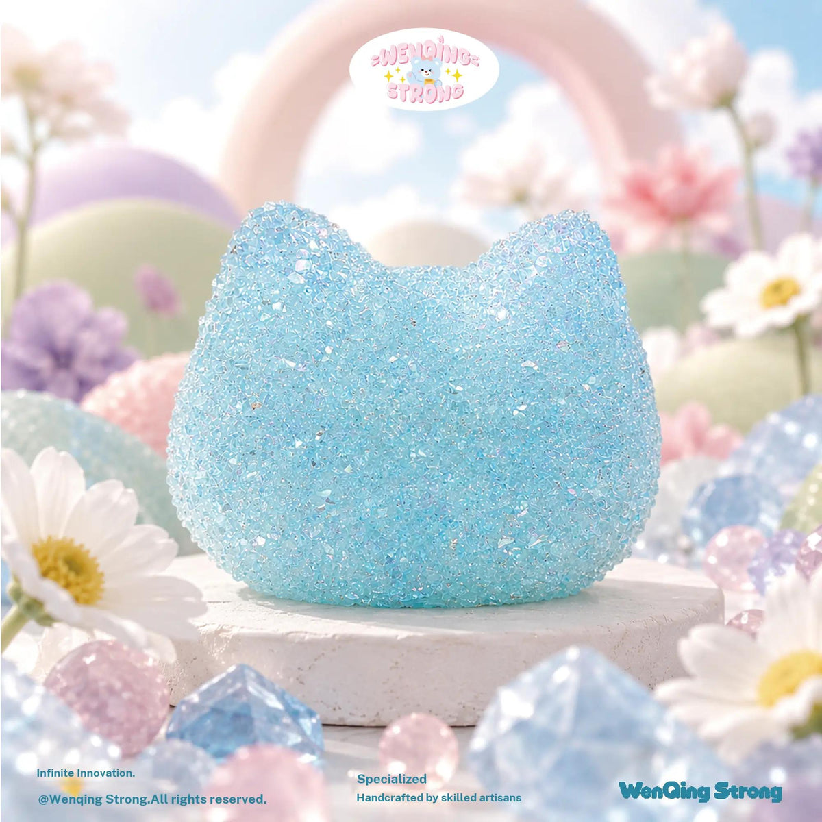 WenQing {WenQing Strong} Sparkling Gummy Kitty  [Returns and exchanges are not possible after opening] Squeeze blind box that will relieve stress with supple recoil