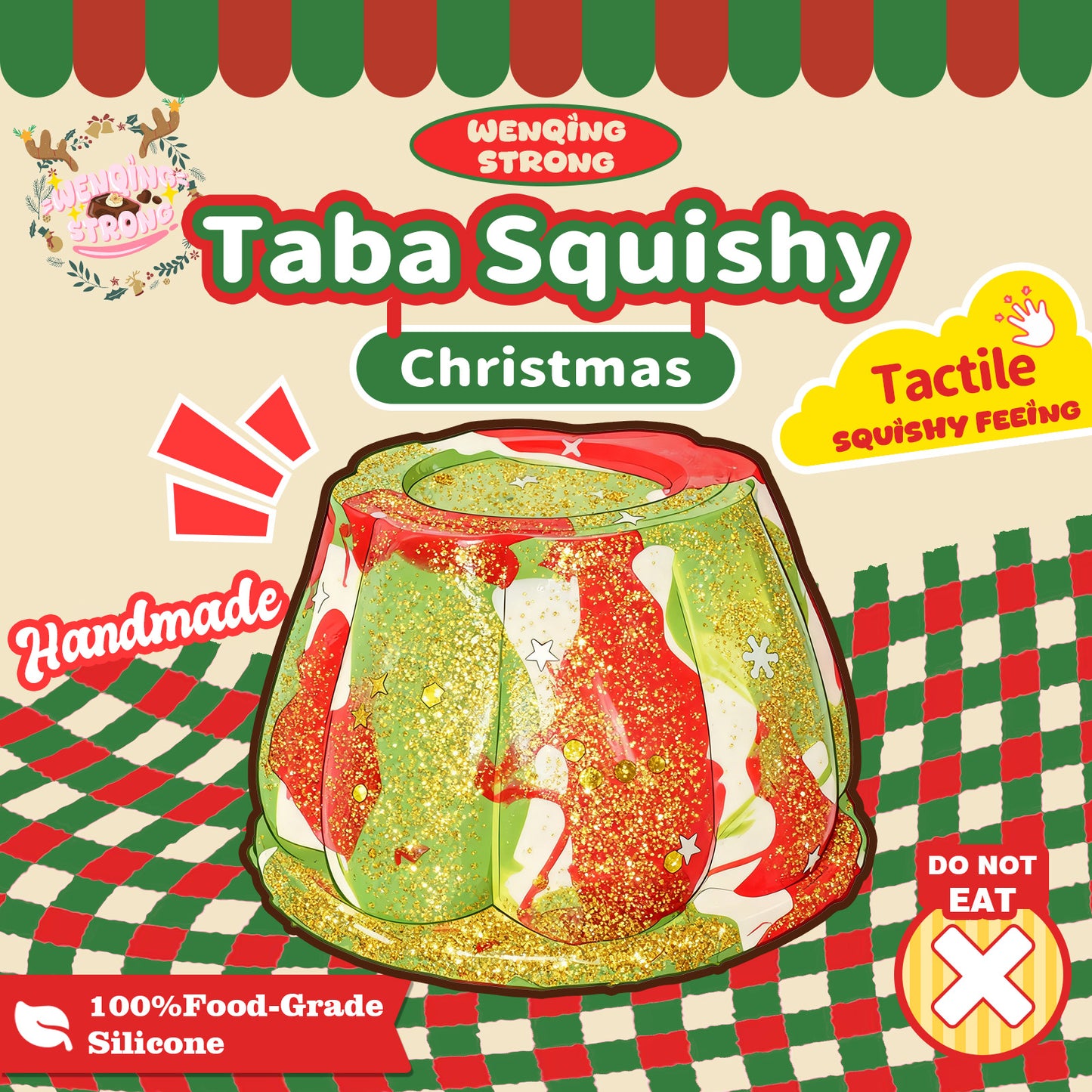 Christmas Pudding Taba Squishy