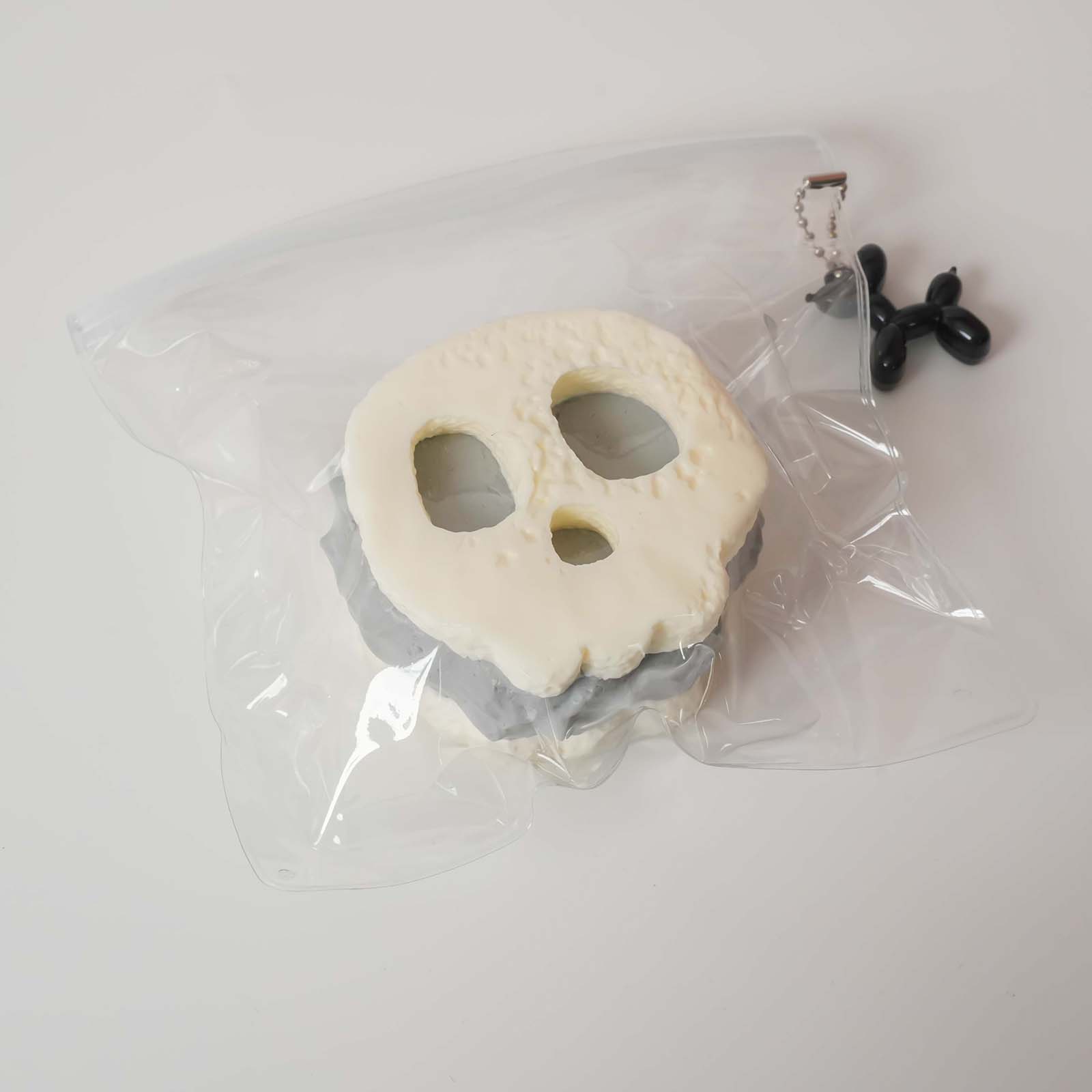 White Skull Taba Squishy