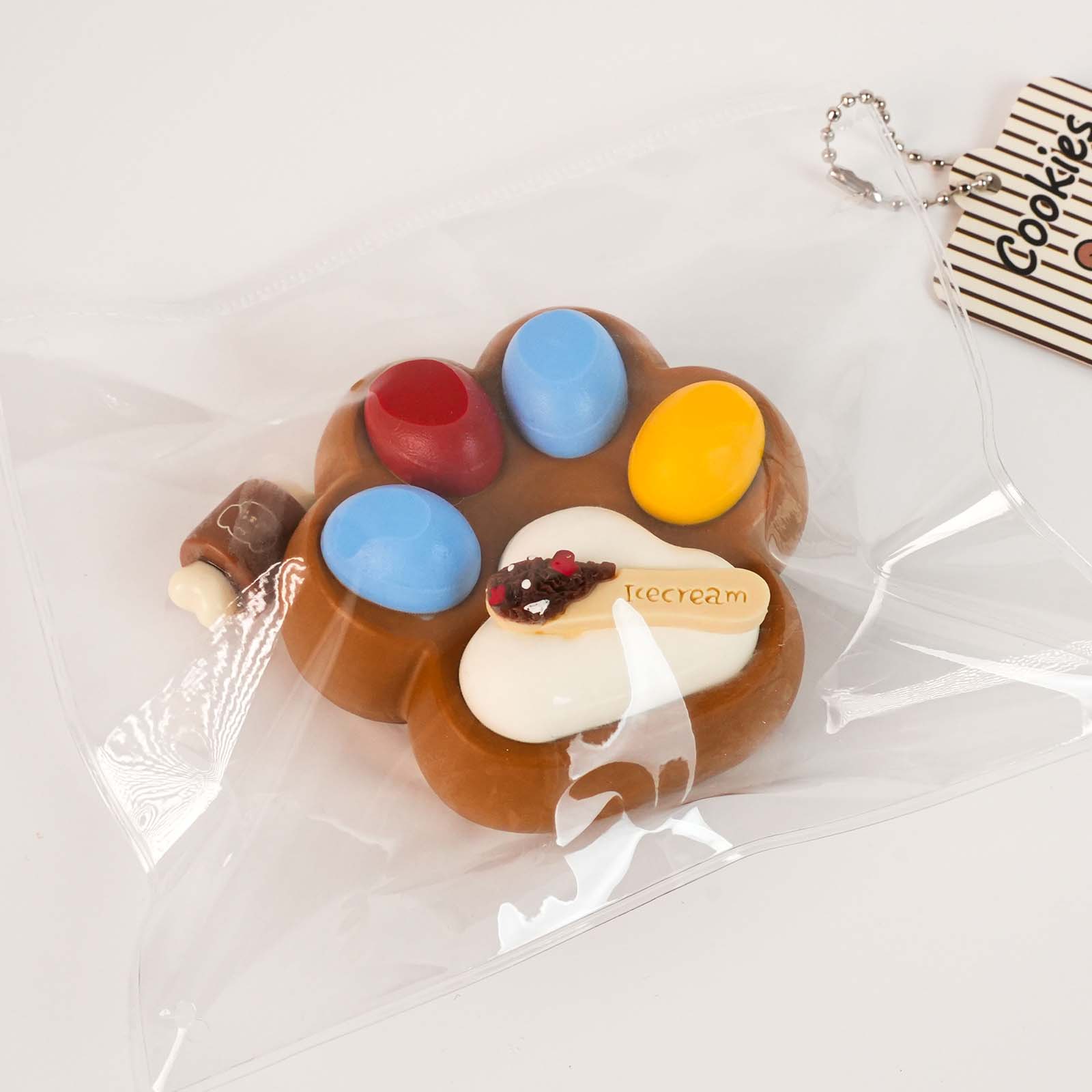 Chocolate beans cat Paws Taba Squishy