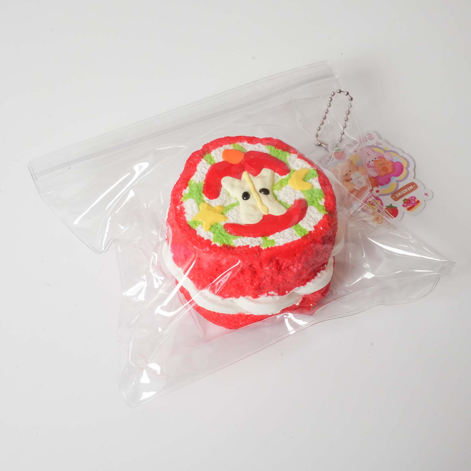 Round Apple Toast Taba Squishy